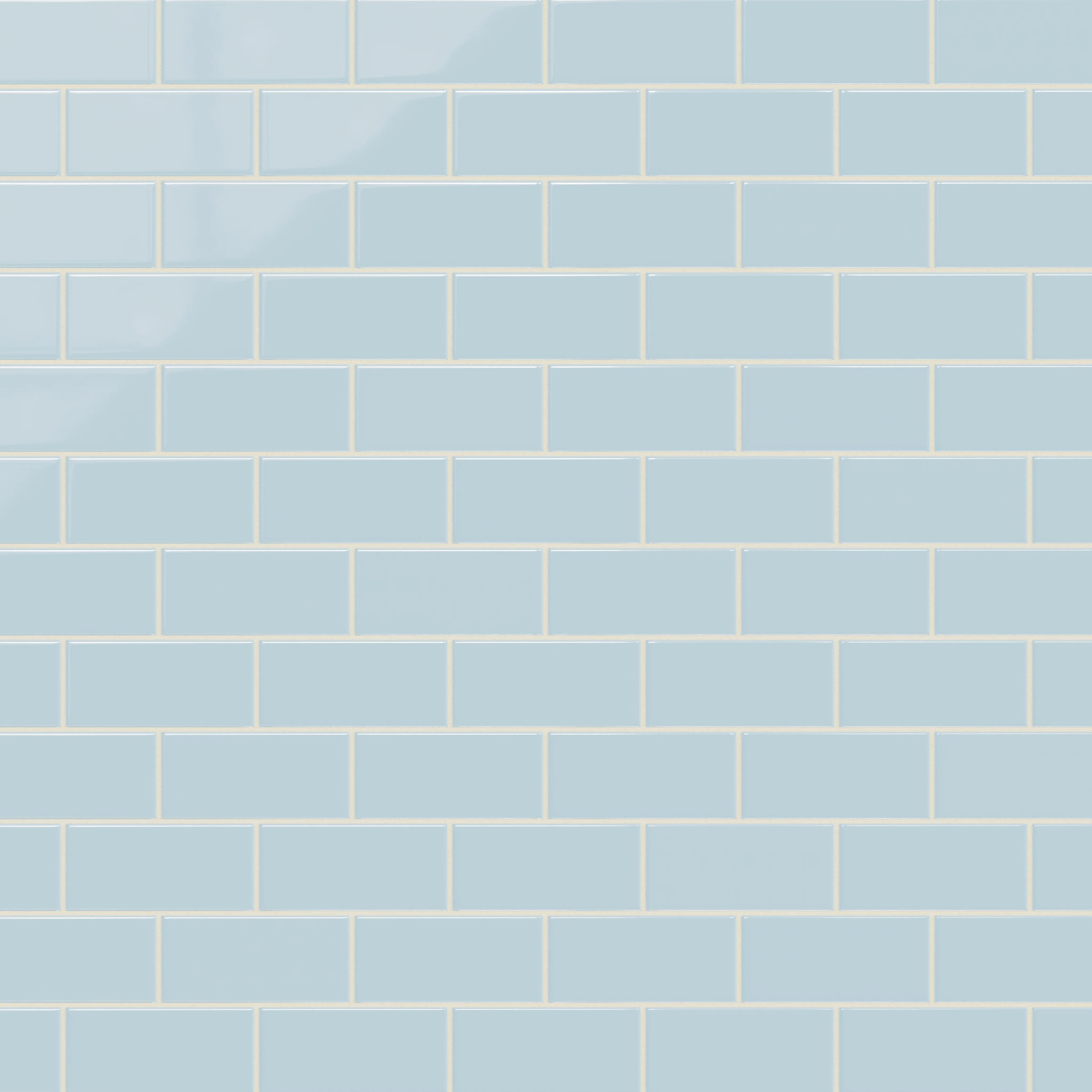 3x6 Natural Press Ceramic Tile in Egyptian Blue Gloss - Rockland Interiors Inc.
