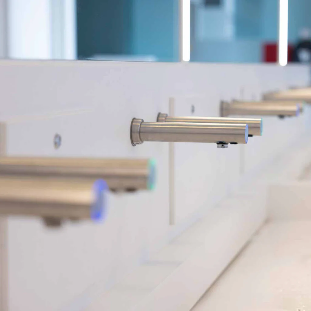 Dan Dryer Wall-Mounted Hand Wash, Soap & Air Dry System - Rockland Interiors Inc.