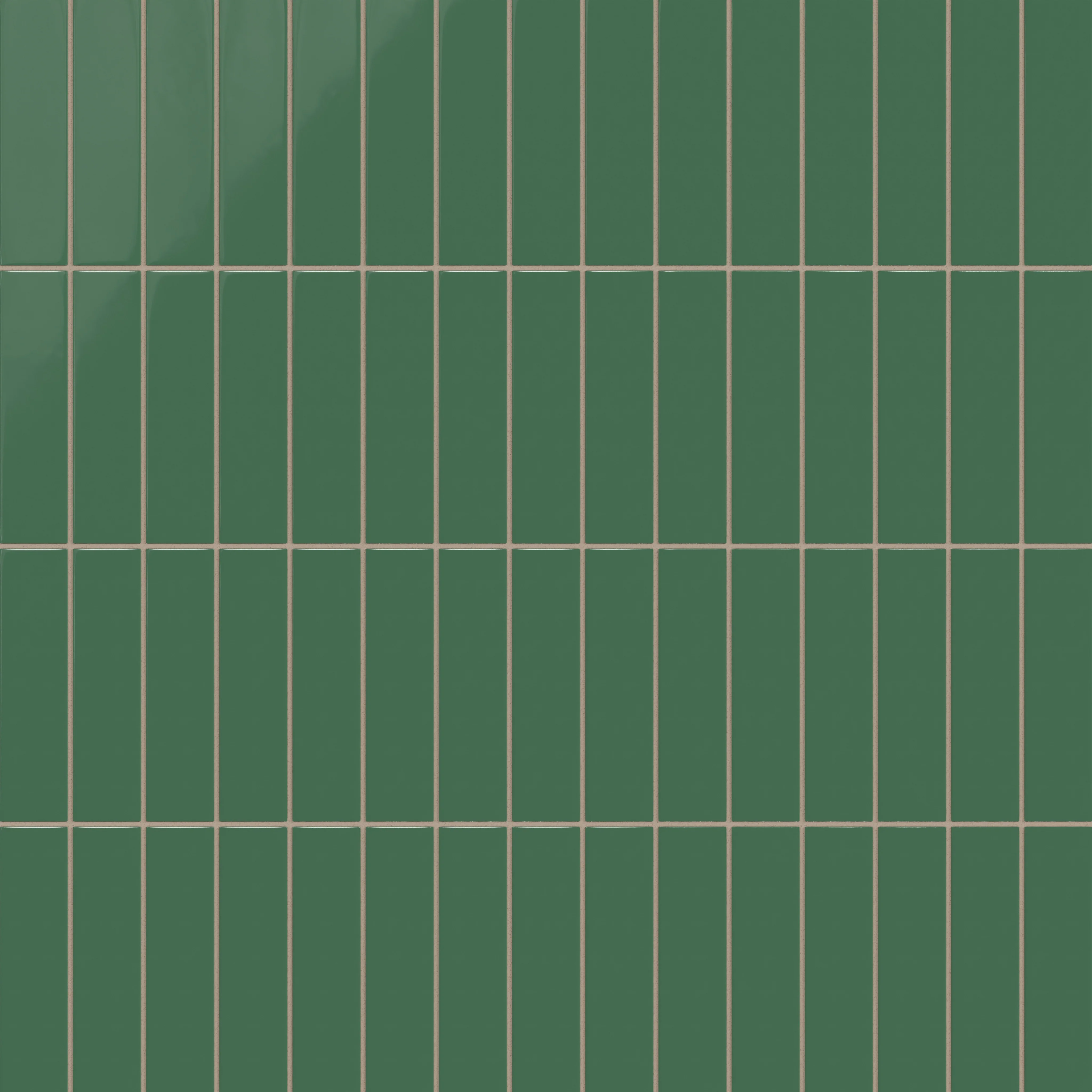 2x8 Natural Press Ceramic Tile in Viridian Gloss - Rockland Interiors Inc.
