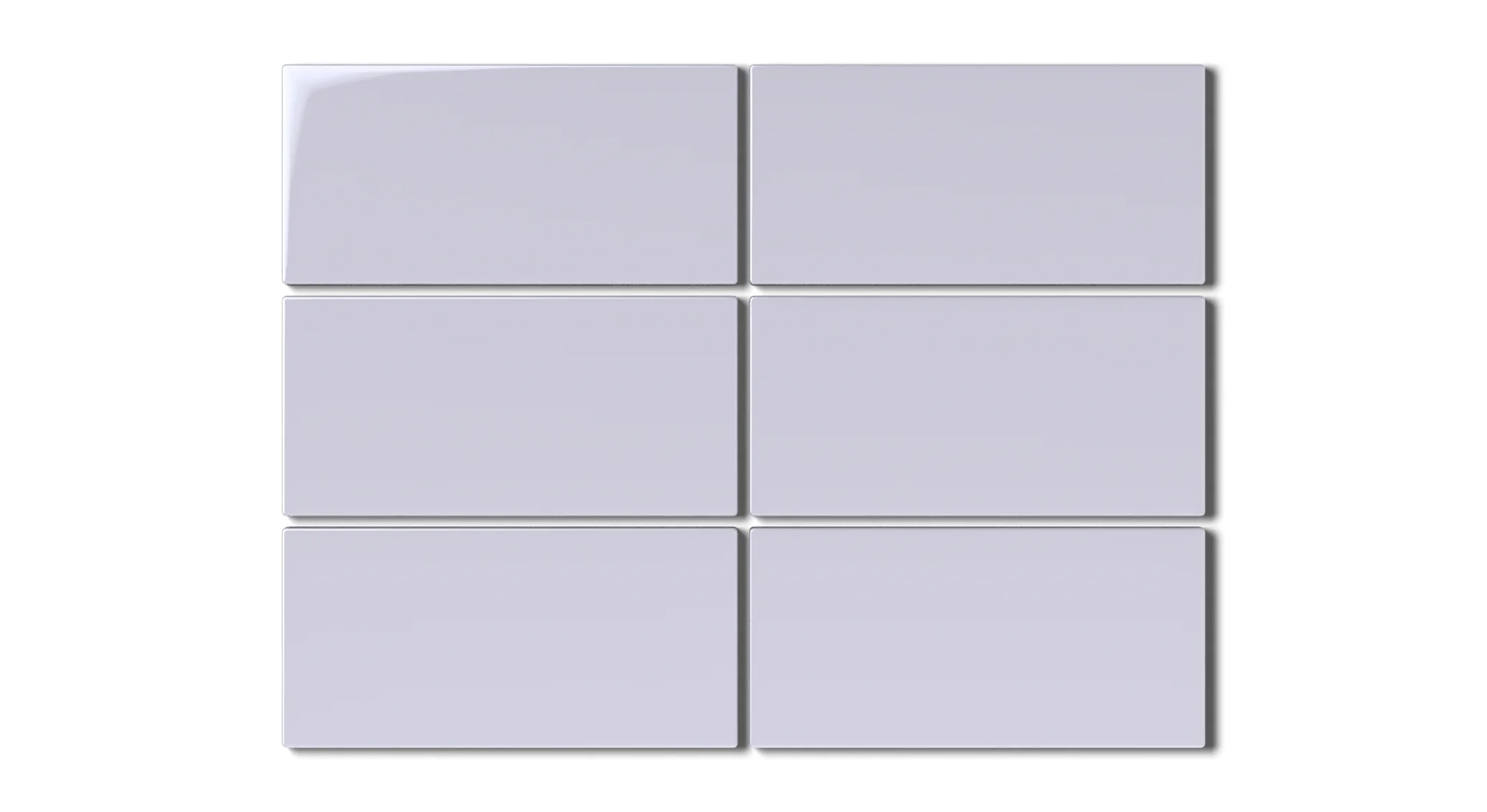 3x6 Natural Press Ceramic Tile in Amethyst Gloss - Rockland Interiors Inc.