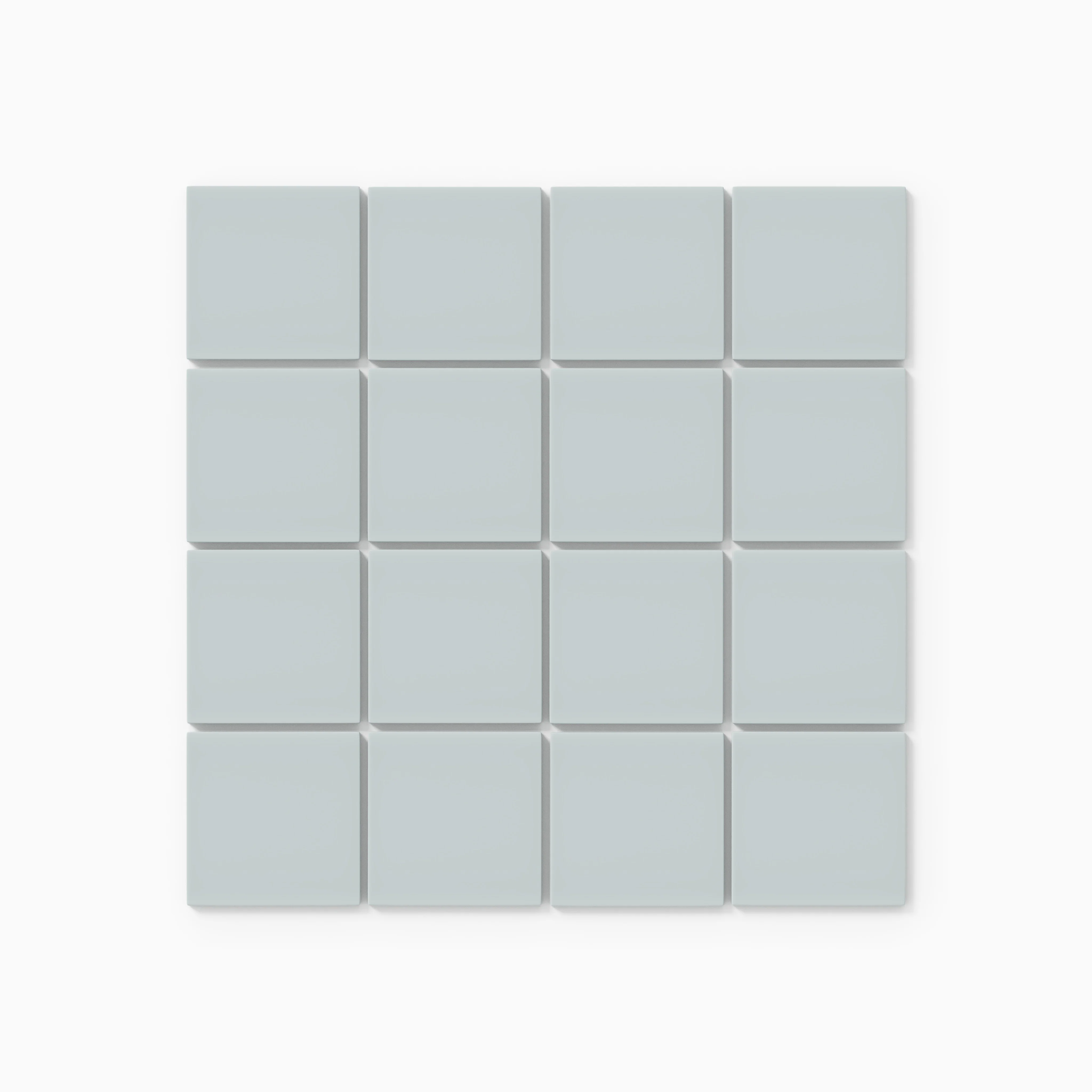 3x3 Straight Set Sheeted Natural Press Ceramic Mosaic Tile in Hood River Matte - Rockland Interiors Inc.