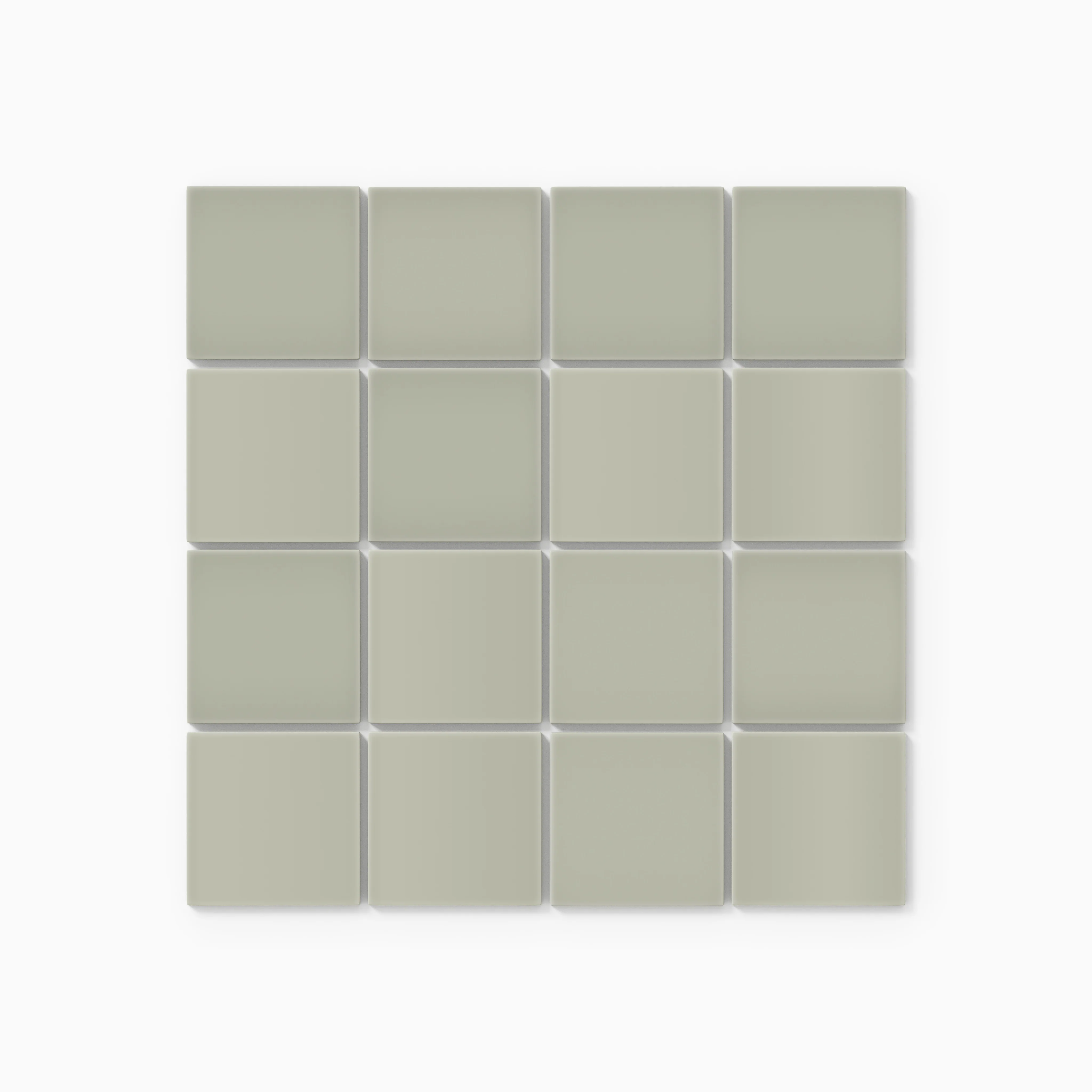 3x3 Straight Set Sheeted Natural Press Ceramic Mosaic Tile in Manzanita Gloss - Rockland Interiors Inc.