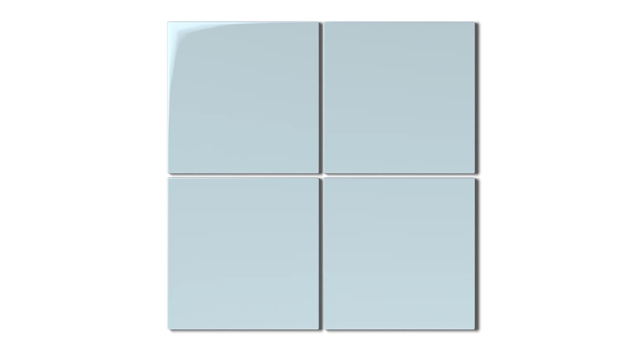 6x6 Natural Press Ceramic Tile in Egyptian Blue Gloss - Rockland Interiors Inc.
