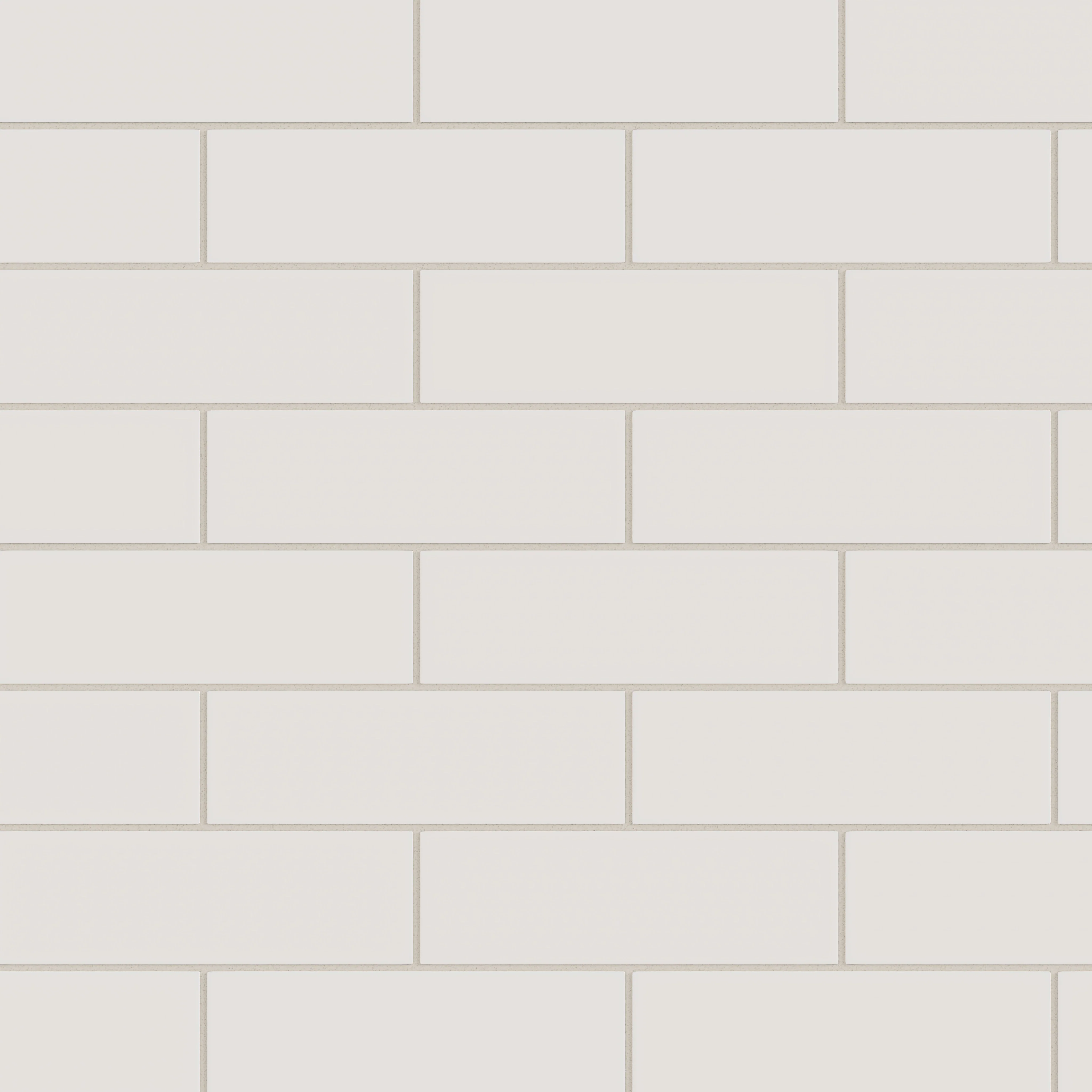 3x9 Natural Press Ceramic Tile in Pearl Matte - Rockland Interiors Inc.