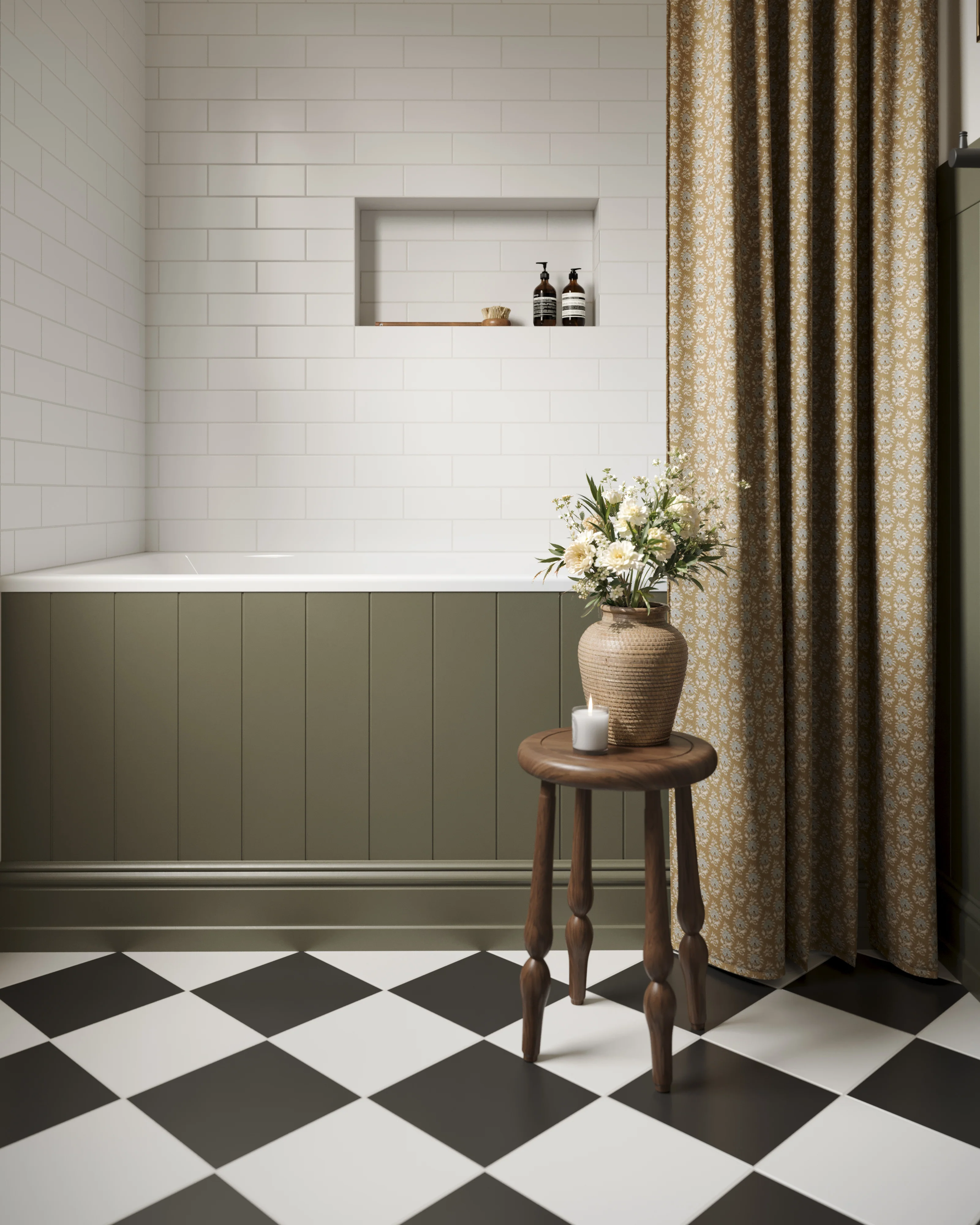 3x9 Natural Press Ceramic Tile in Salt Creek Matte - Rockland Interiors Inc.