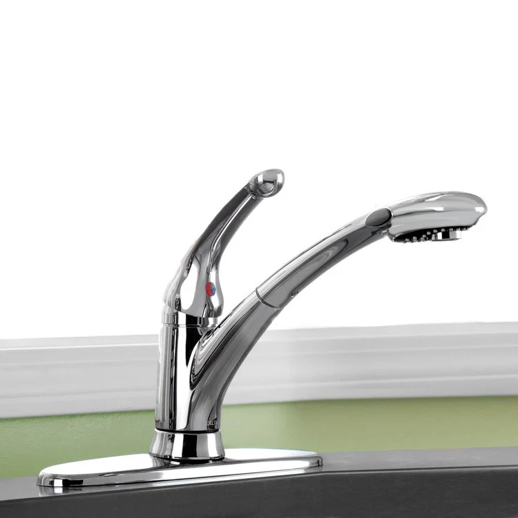 Signature Single Handle Pull Out Kitchen Faucet - Rockland Interiors Inc.