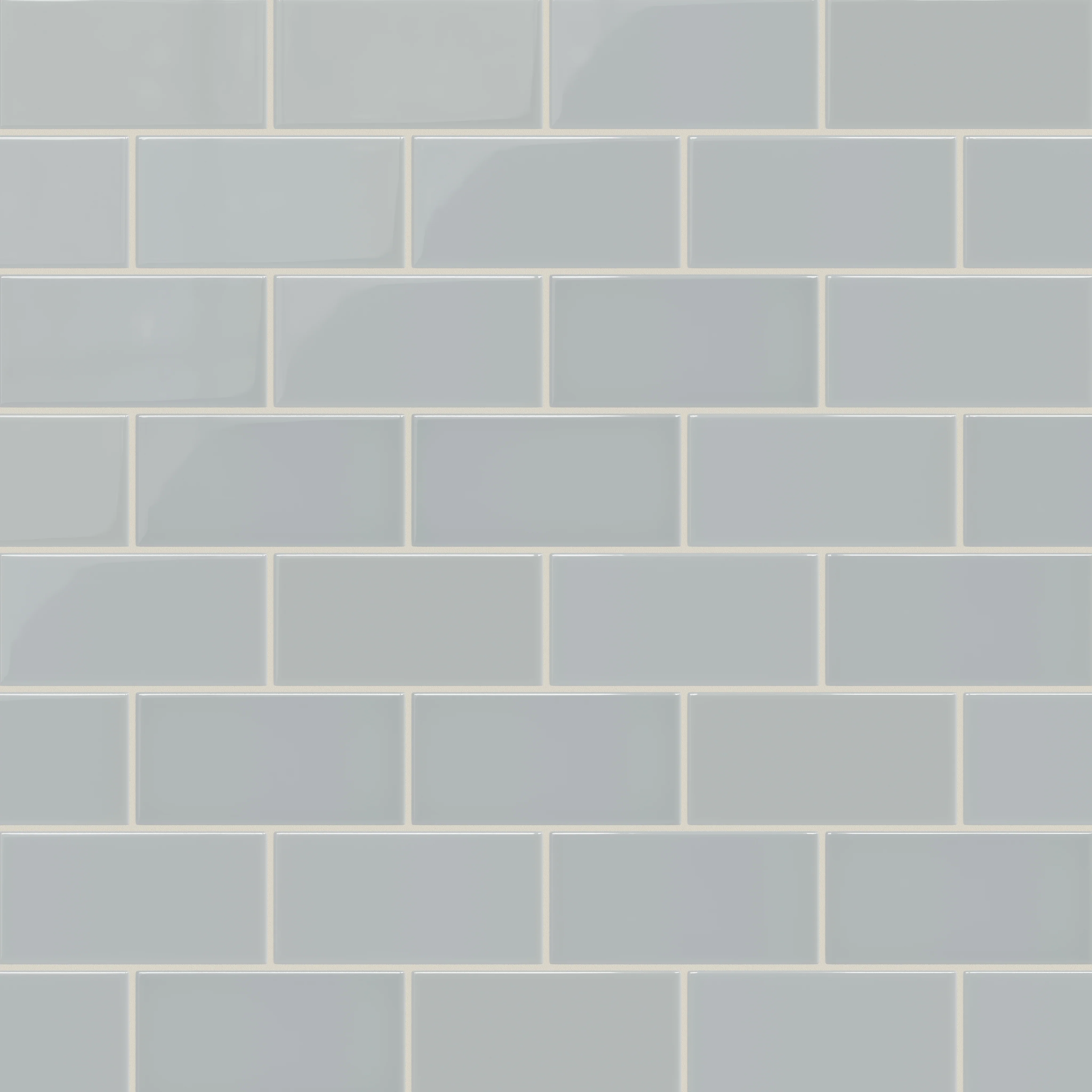 3x6 Natural Press Ceramic Tile in Alberta Blue Gloss - Rockland Interiors Inc.