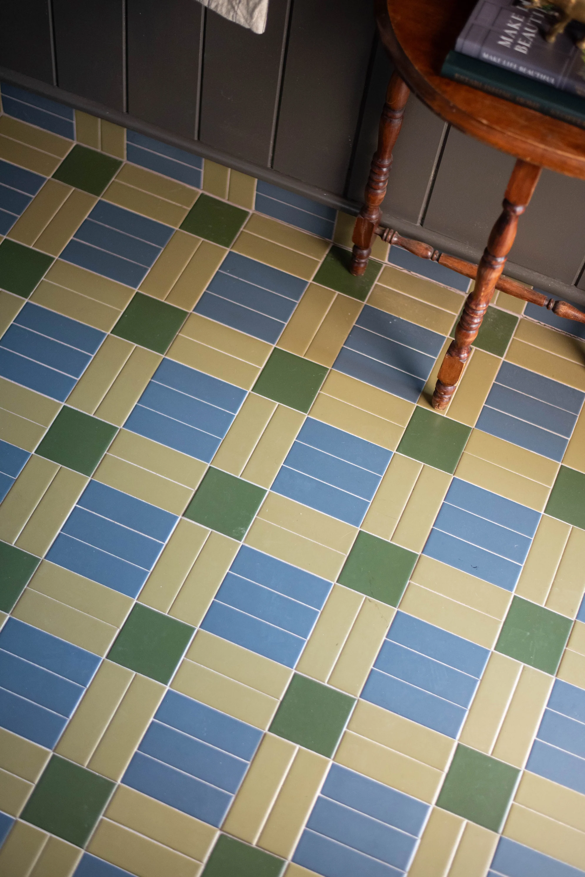 2x6 Natural Press Ceramic Tile in Indigo Matte - Rockland Interiors Inc.