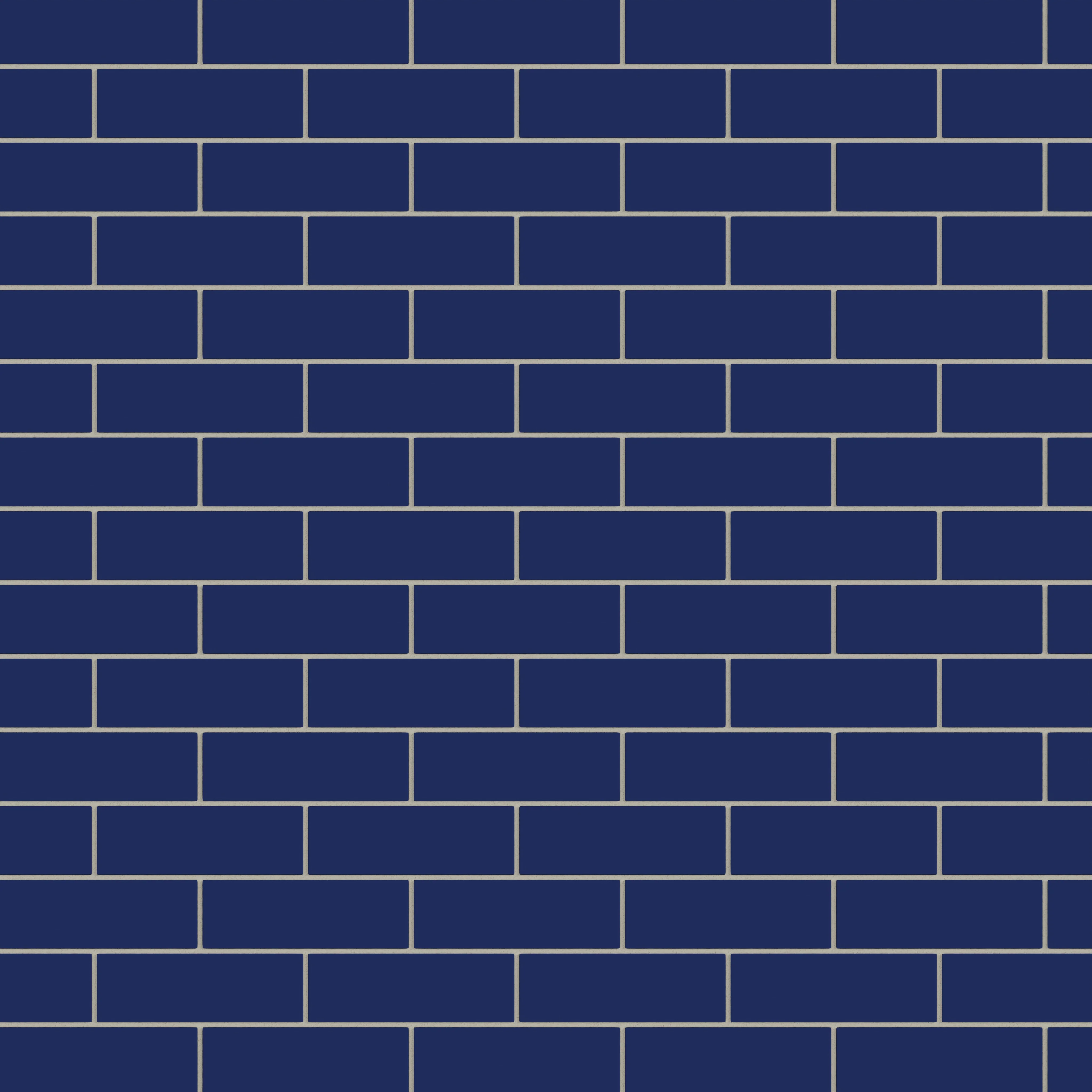 2x6 Natural Press Ceramic Tile in Ultramarine Matte - Rockland Interiors Inc.