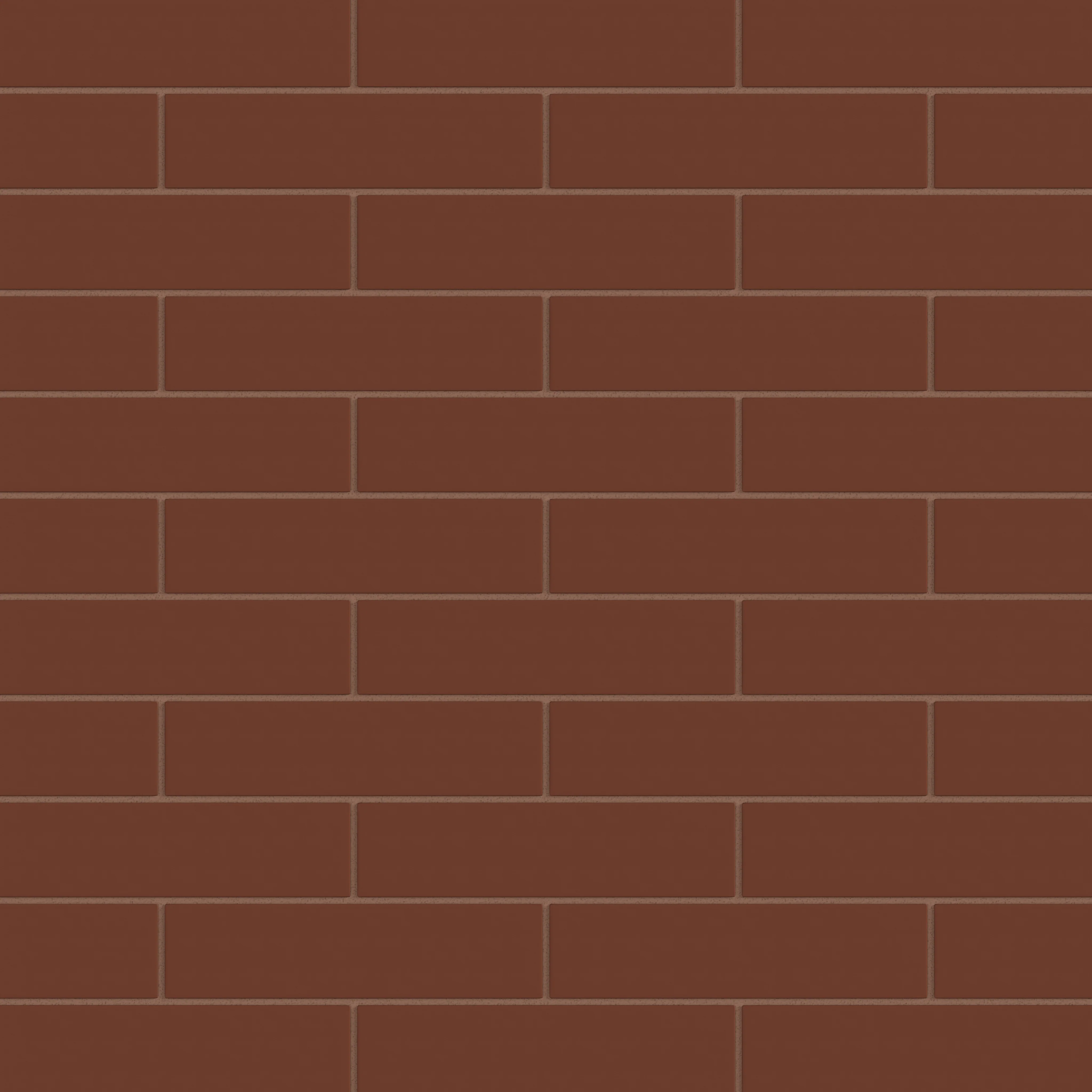 2x8 Natural Press Ceramic Tile in Red Iron Oxide Matte - Rockland Interiors Inc.