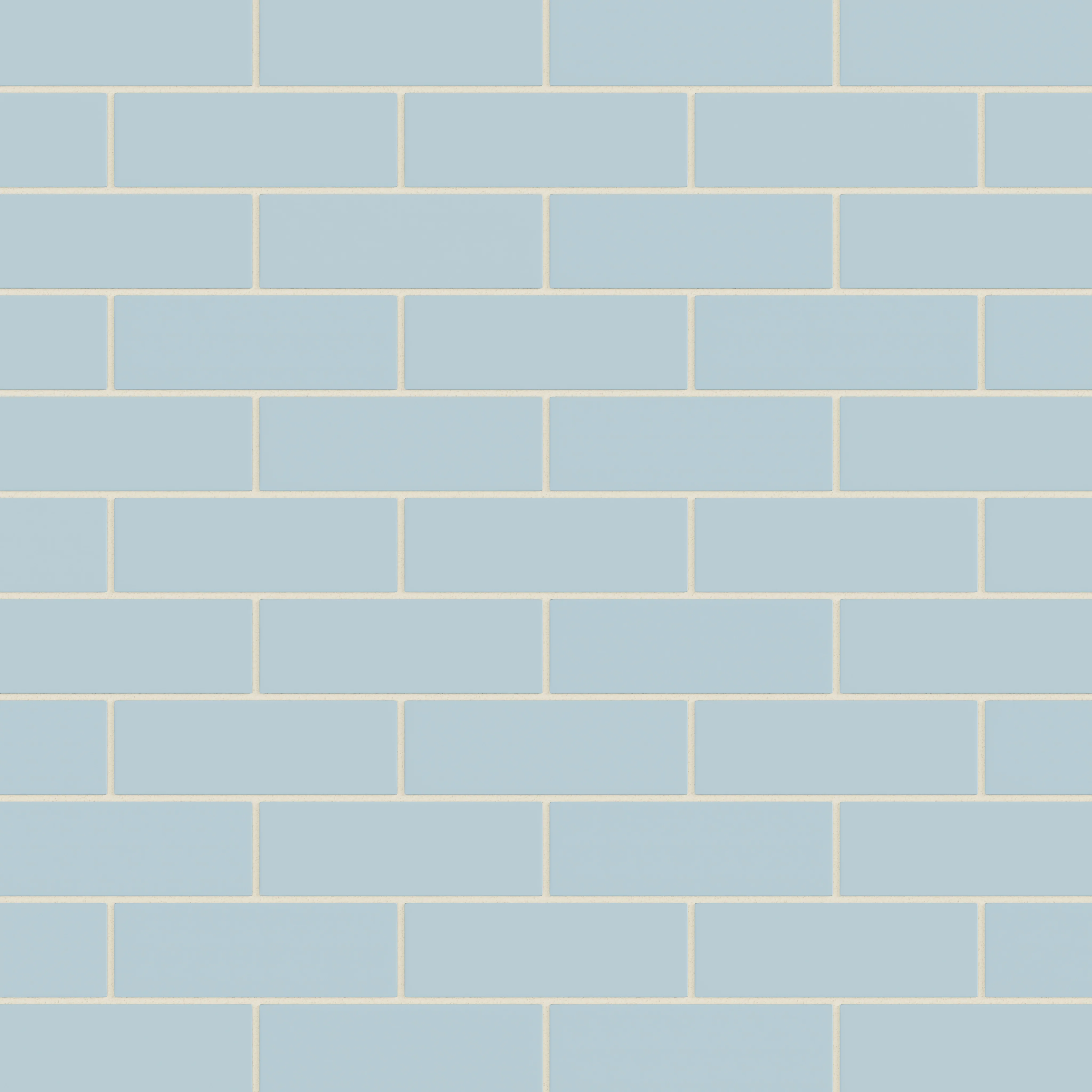 2x6 Natural Press Ceramic Tile in Egyptian Blue Matte - Rockland Interiors Inc.