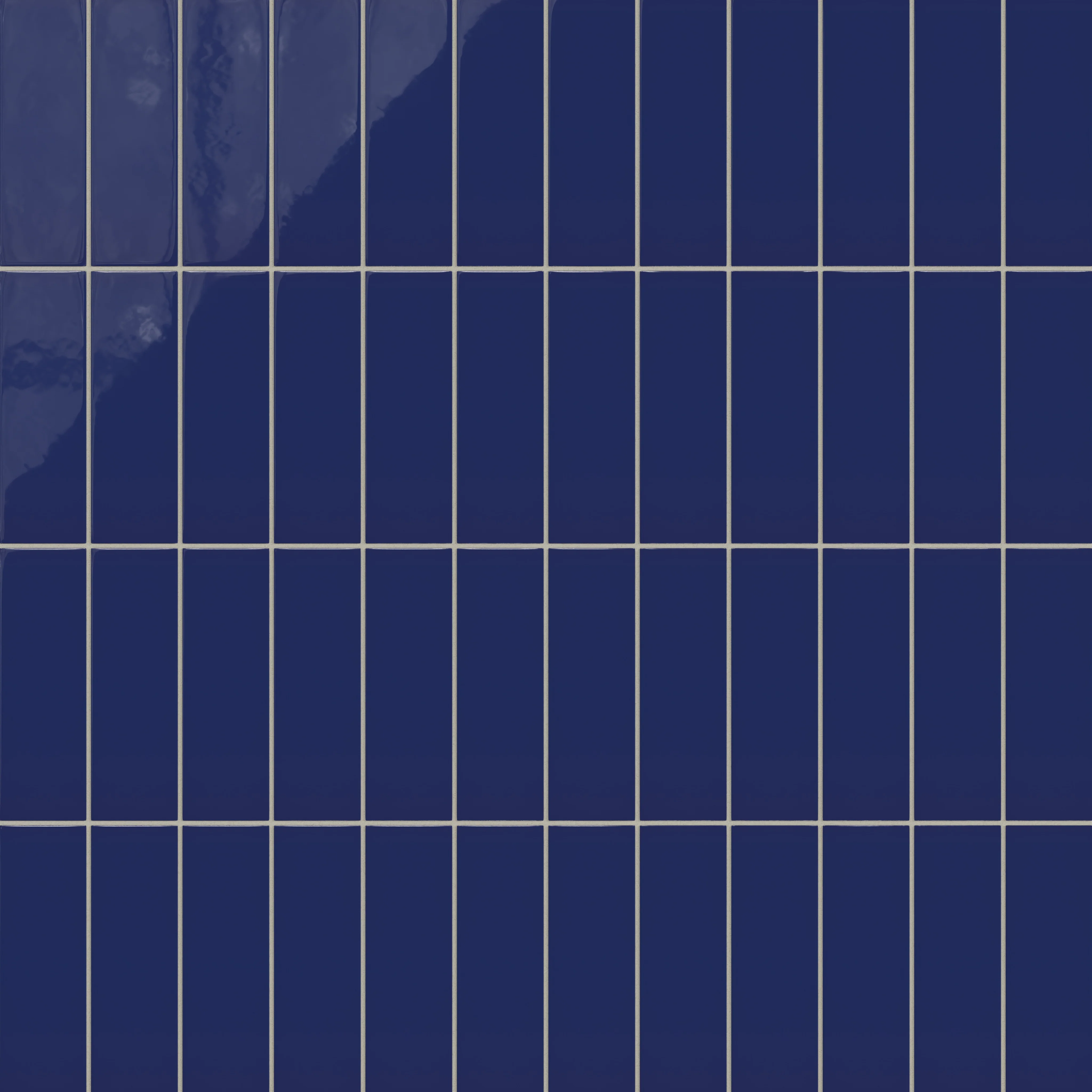 3x9 Natural Press Ceramic Tile in Ultramarine Gloss - Rockland Interiors Inc.