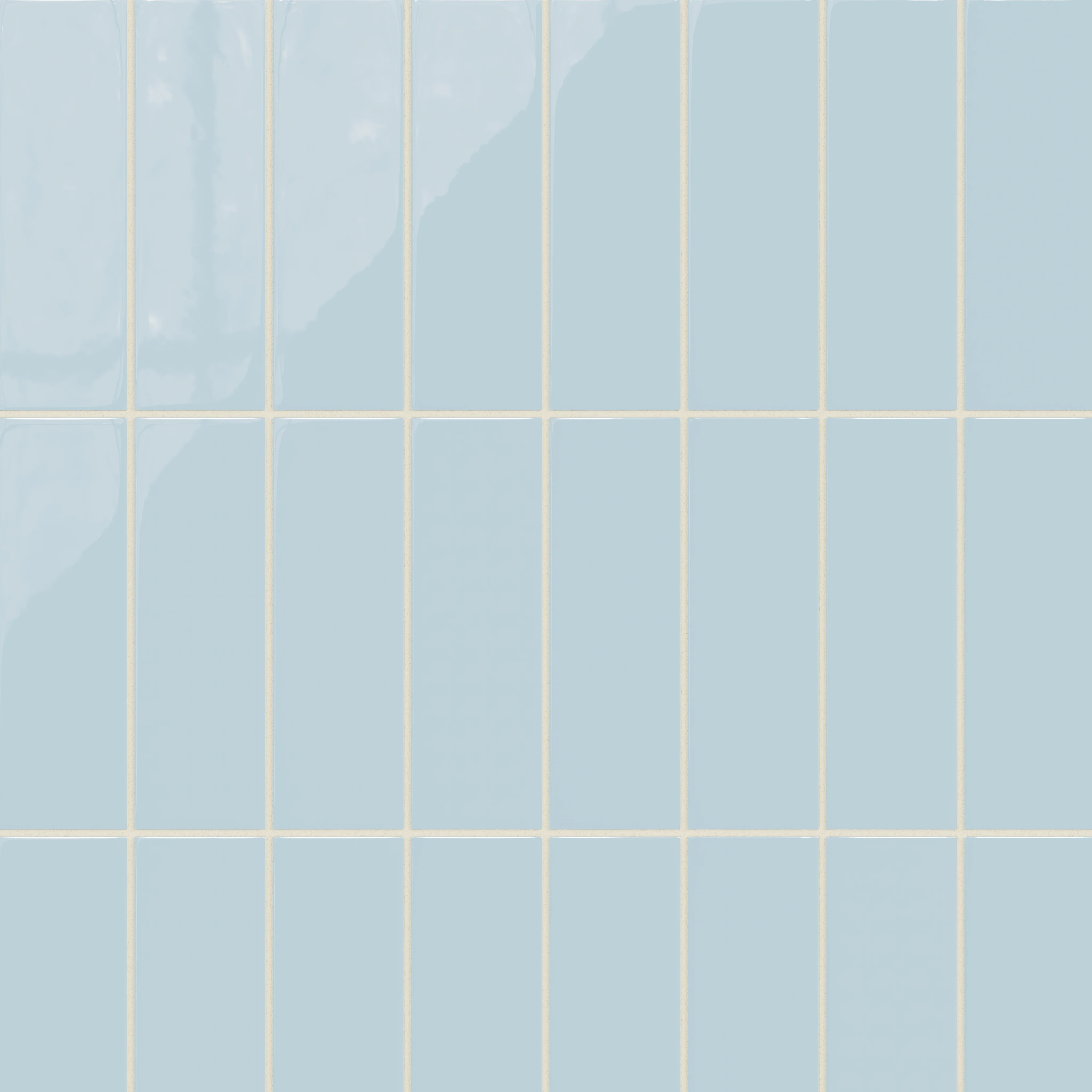3x9 Natural Press Ceramic Tile in Egyptian Blue Gloss - Rockland Interiors Inc.