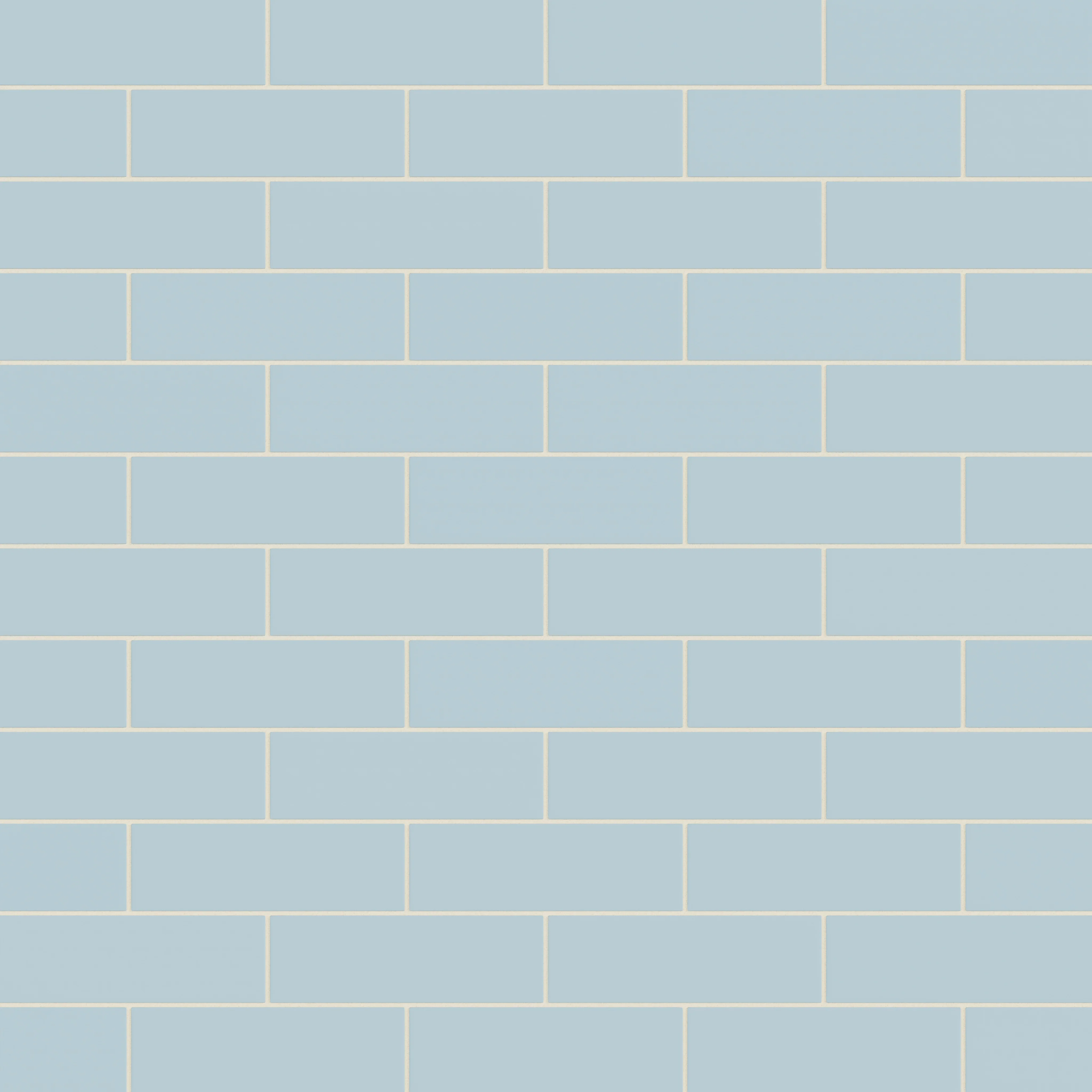 3x9 Natural Press Ceramic Tile in Egyptian Blue Matte - Rockland Interiors Inc.