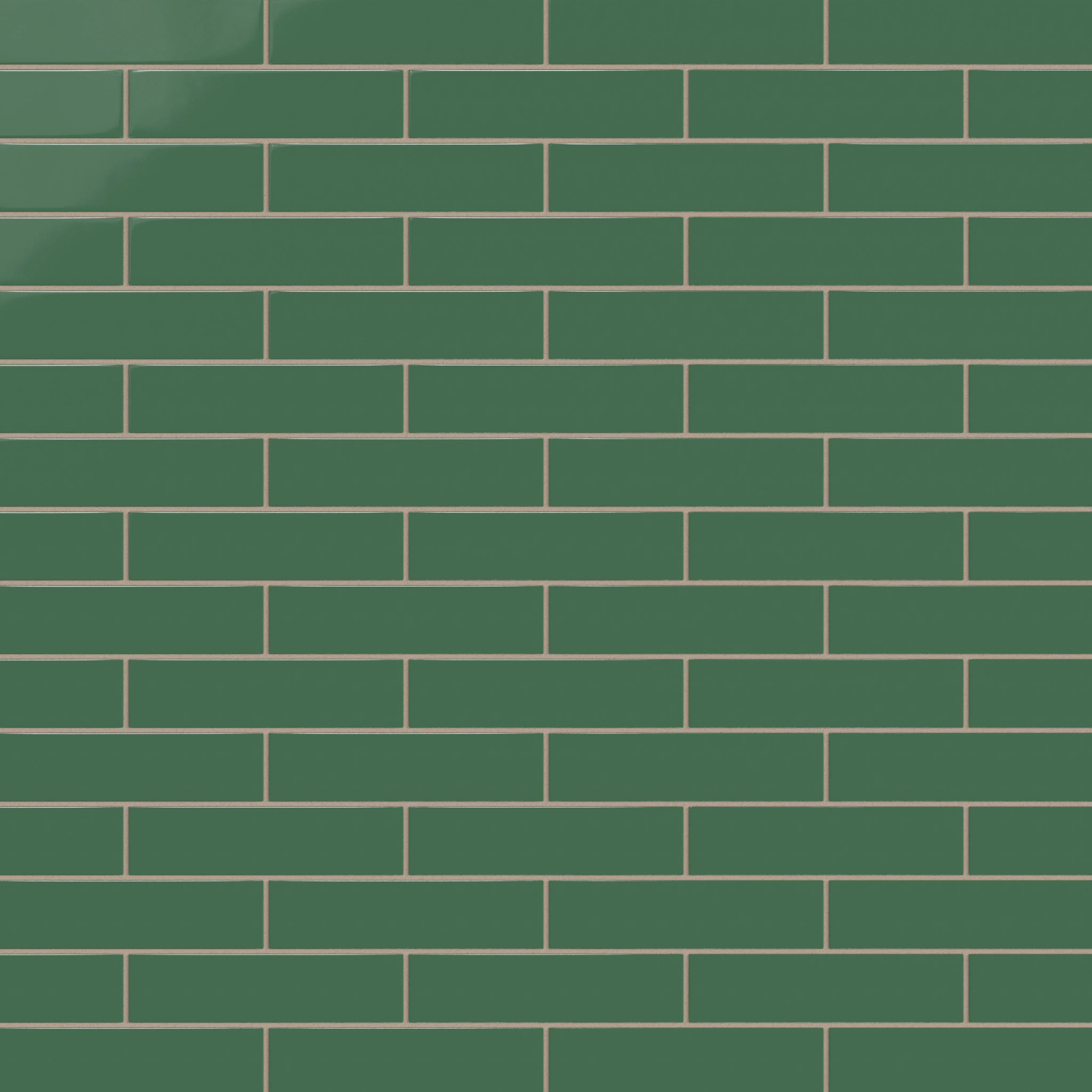 2x8 Natural Press Ceramic Tile in Viridian Gloss - Rockland Interiors Inc.