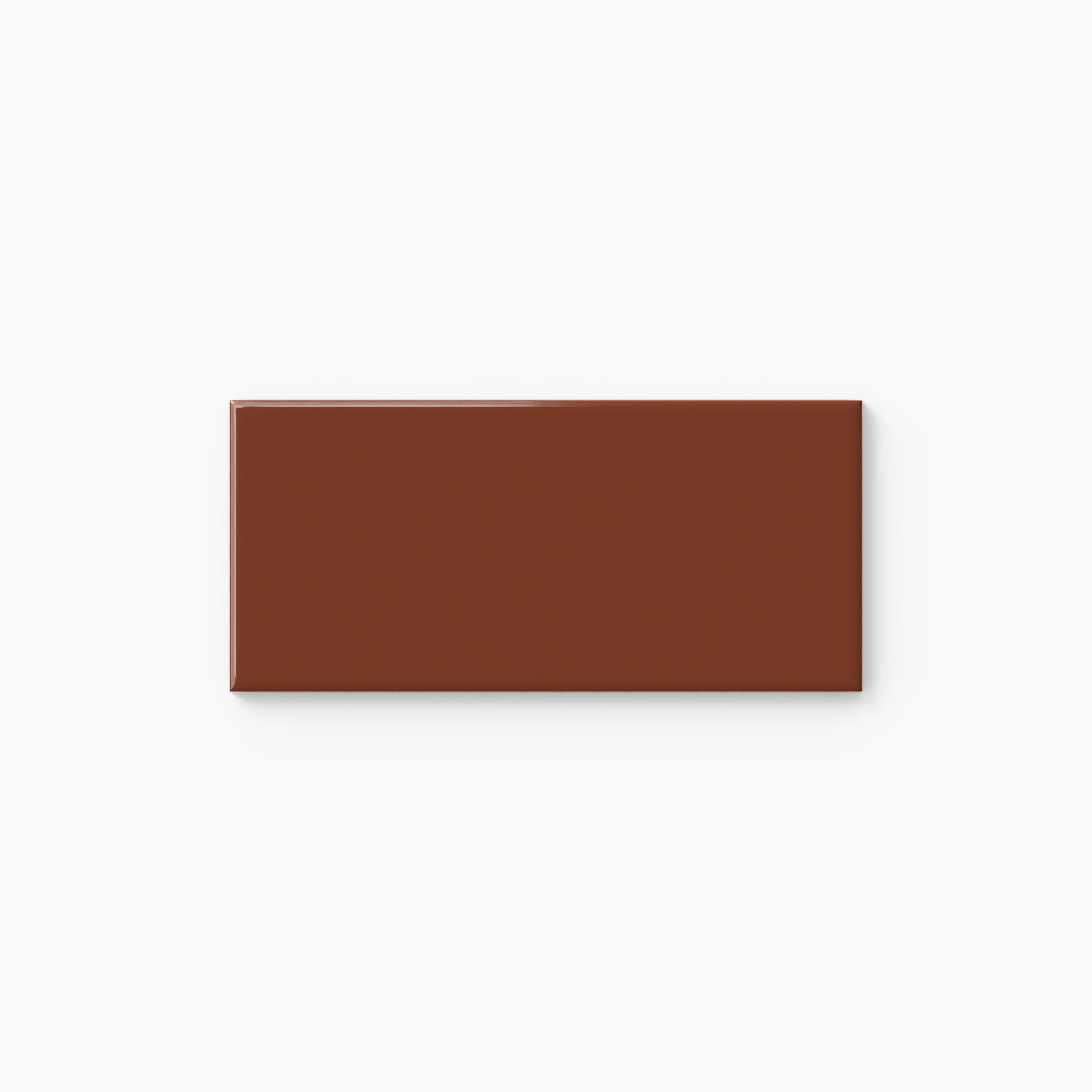 3x6 Natural Press Ceramic Tile in Red Iron Oxide Gloss - Rockland Interiors Inc.
