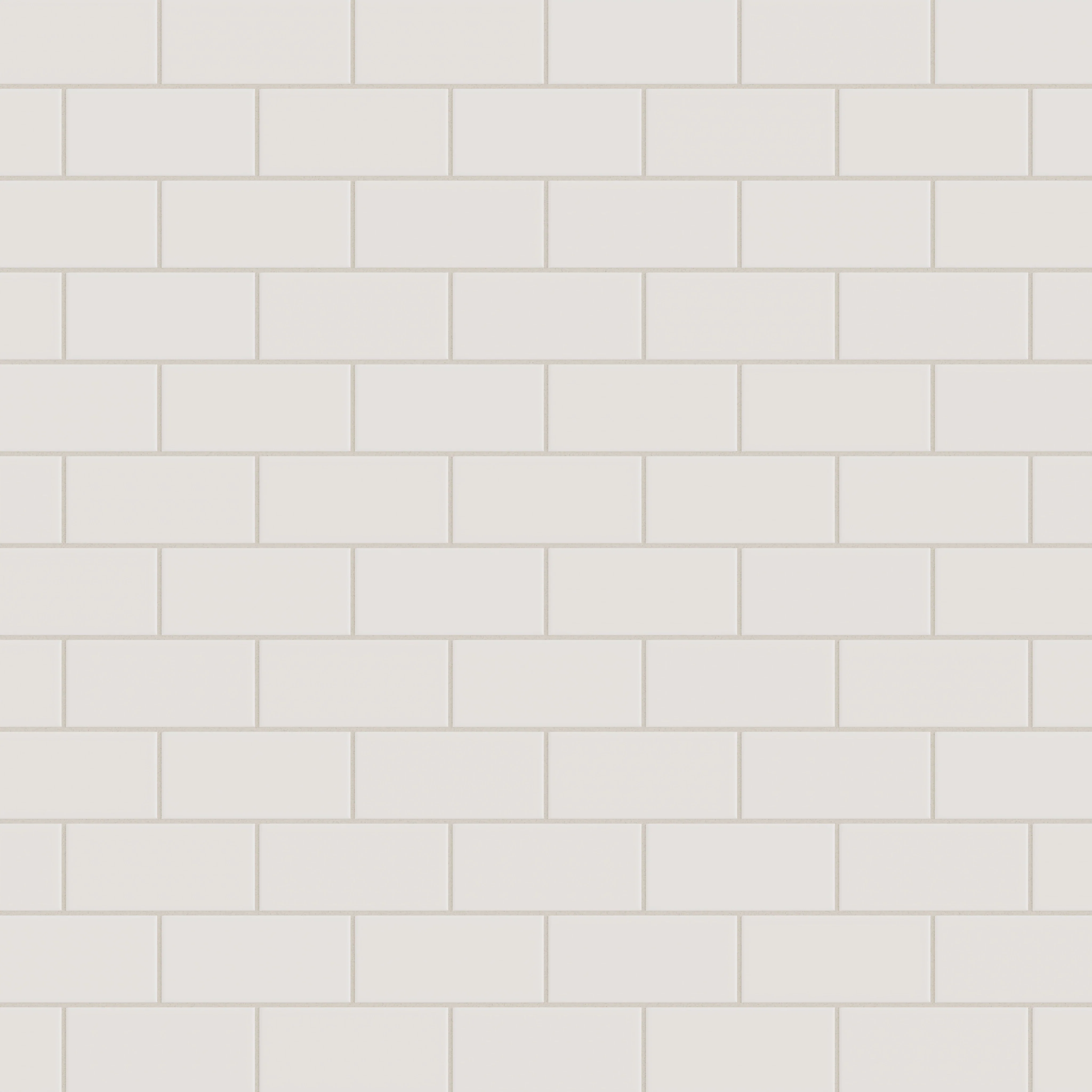 3x6 Natural Press Ceramic Tile in Pearl Matte - Rockland Interiors Inc.