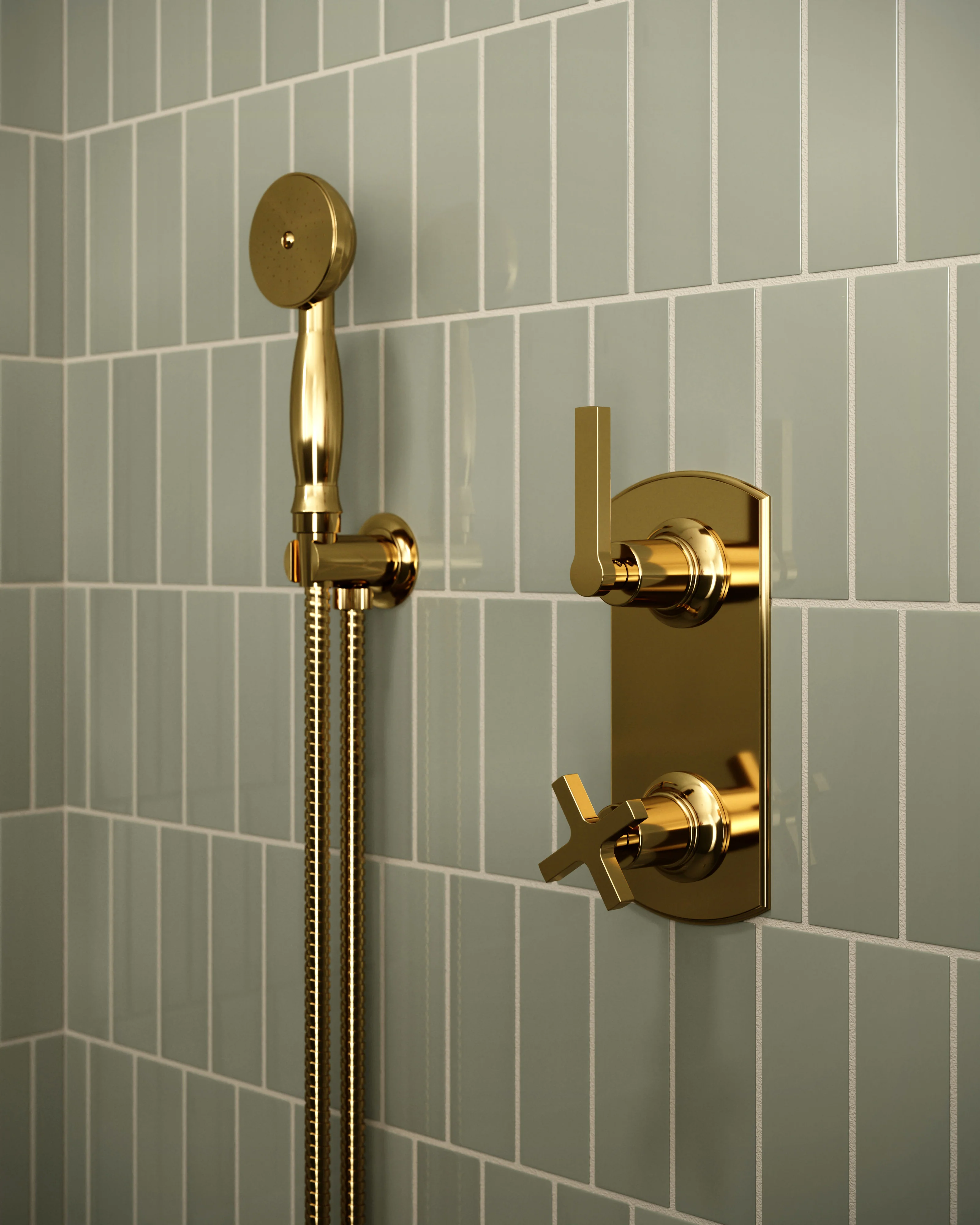 2x6 Natural Press Ceramic Tile in Manzanita Gloss - Rockland Interiors Inc.
