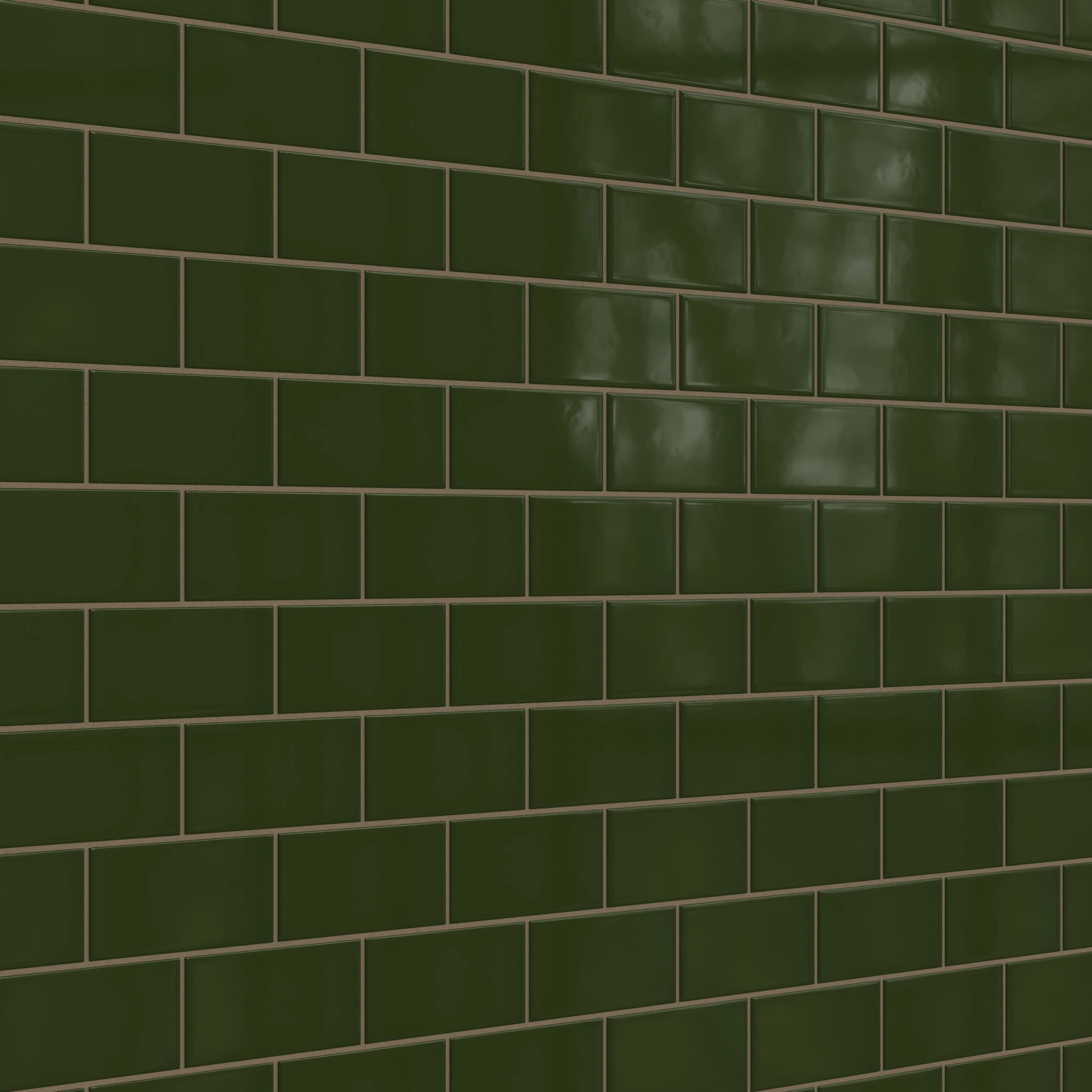 3x6 Natural Press Ceramic Tile in Green Apatite Gloss - Rockland Interiors Inc.