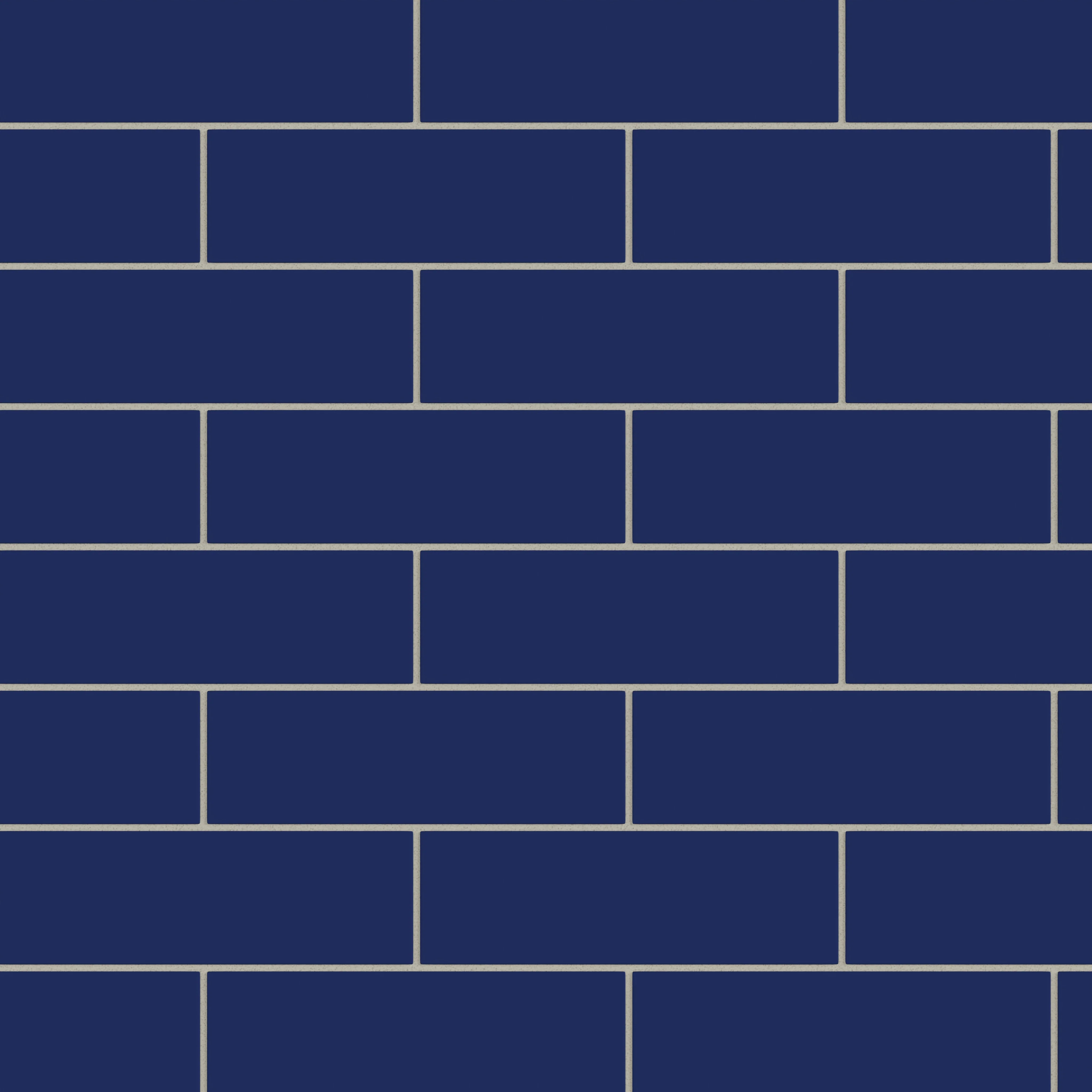 3x9 Natural Press Ceramic Tile in Ultramarine Matte - Rockland Interiors Inc.