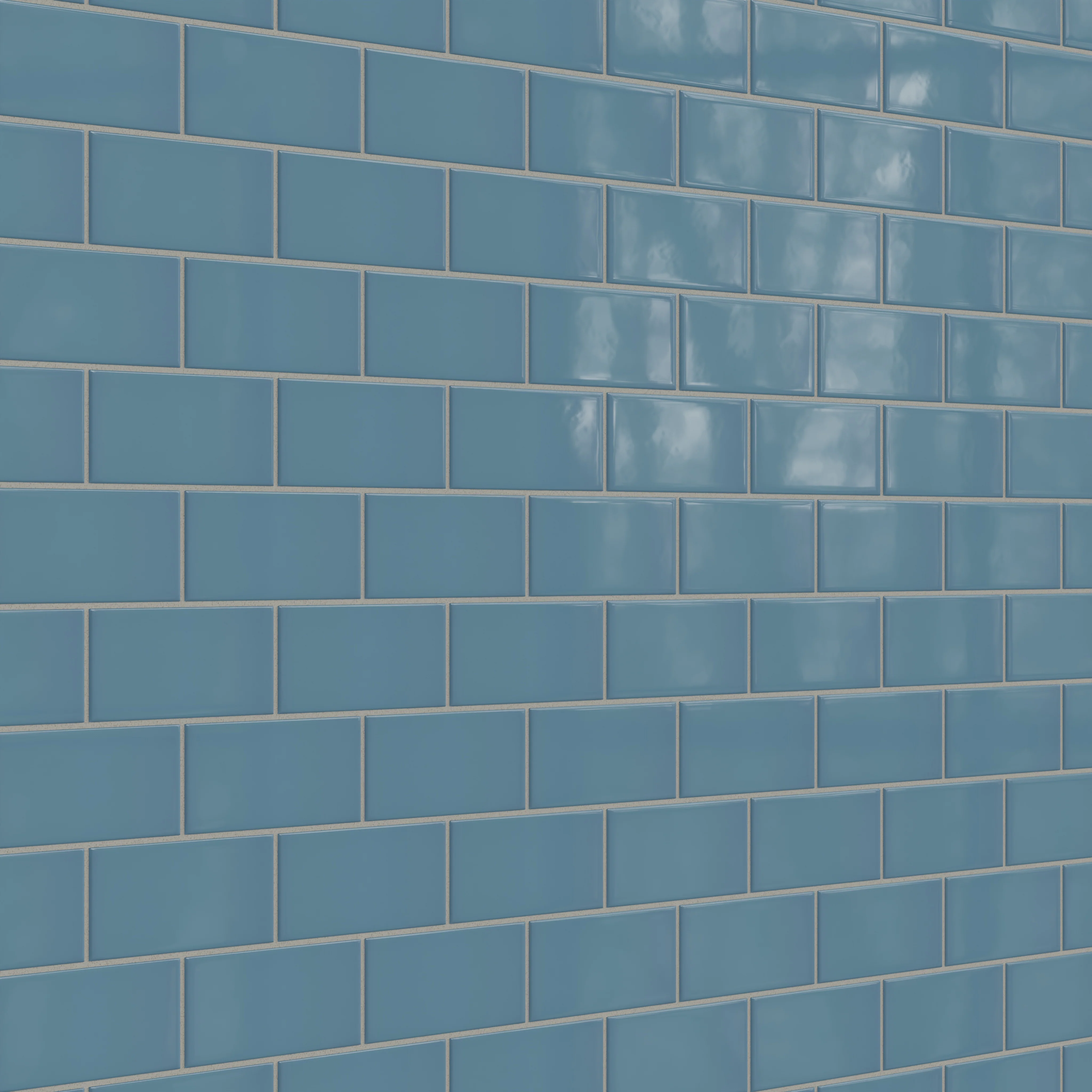 3x6 Natural Press Ceramic Tile in Azurite Gloss - Rockland Interiors Inc.
