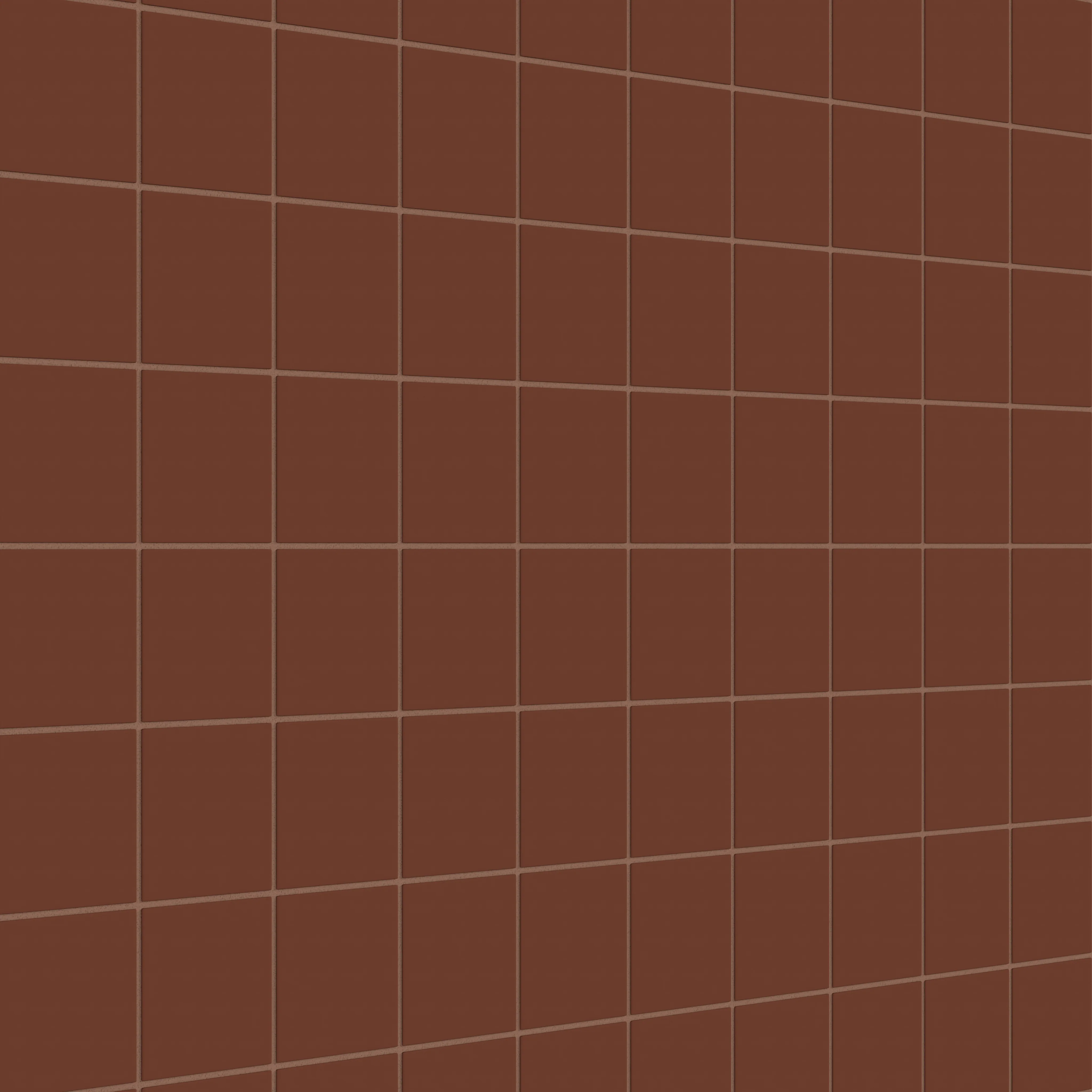 4x4 Natural Press Ceramic Tile in Red Iron Oxide Matte - Rockland Interiors Inc.