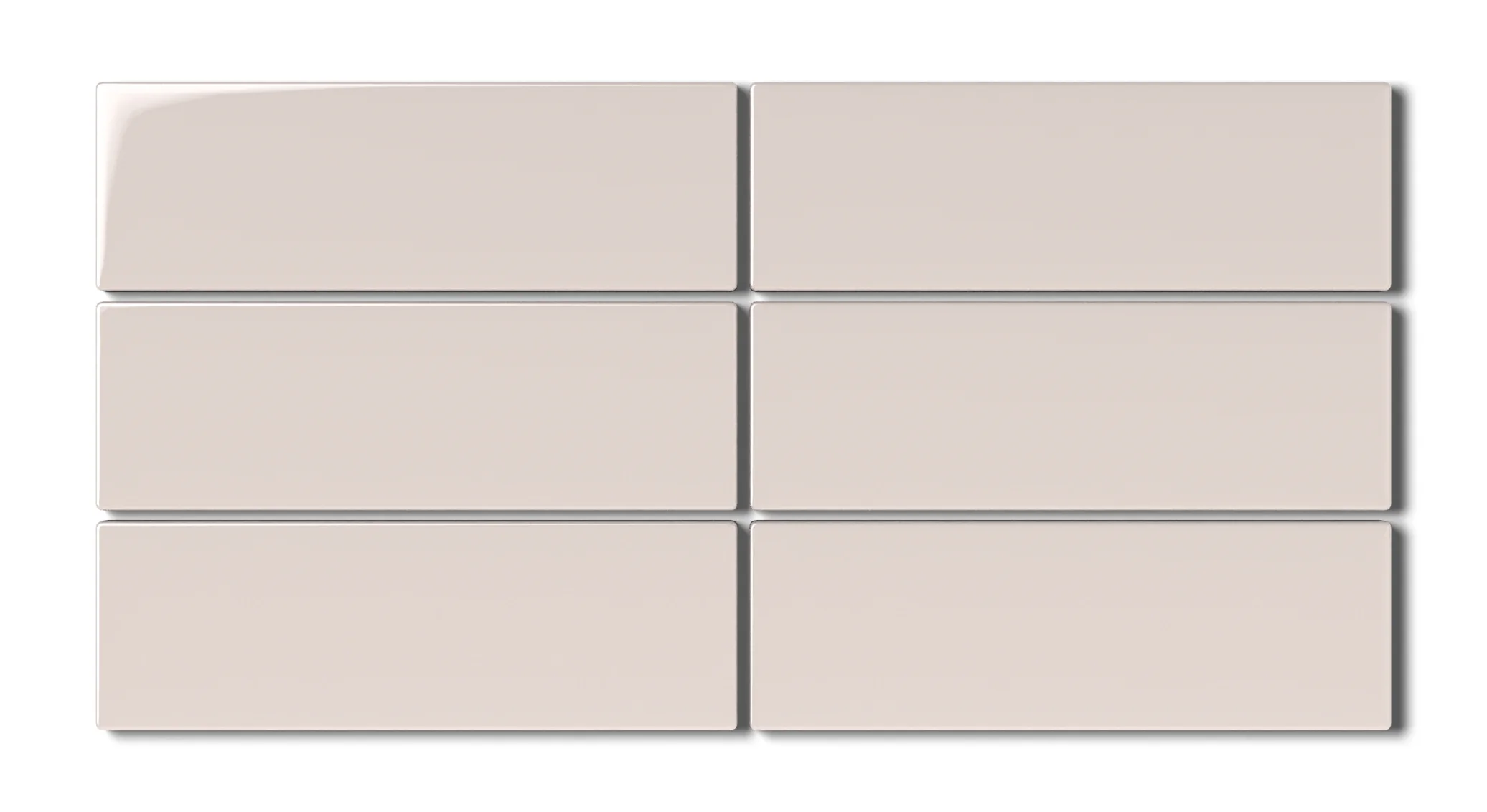 2x6 Natural Press Ceramic Tile in Tyrian Purple Gloss - Rockland Interiors Inc.