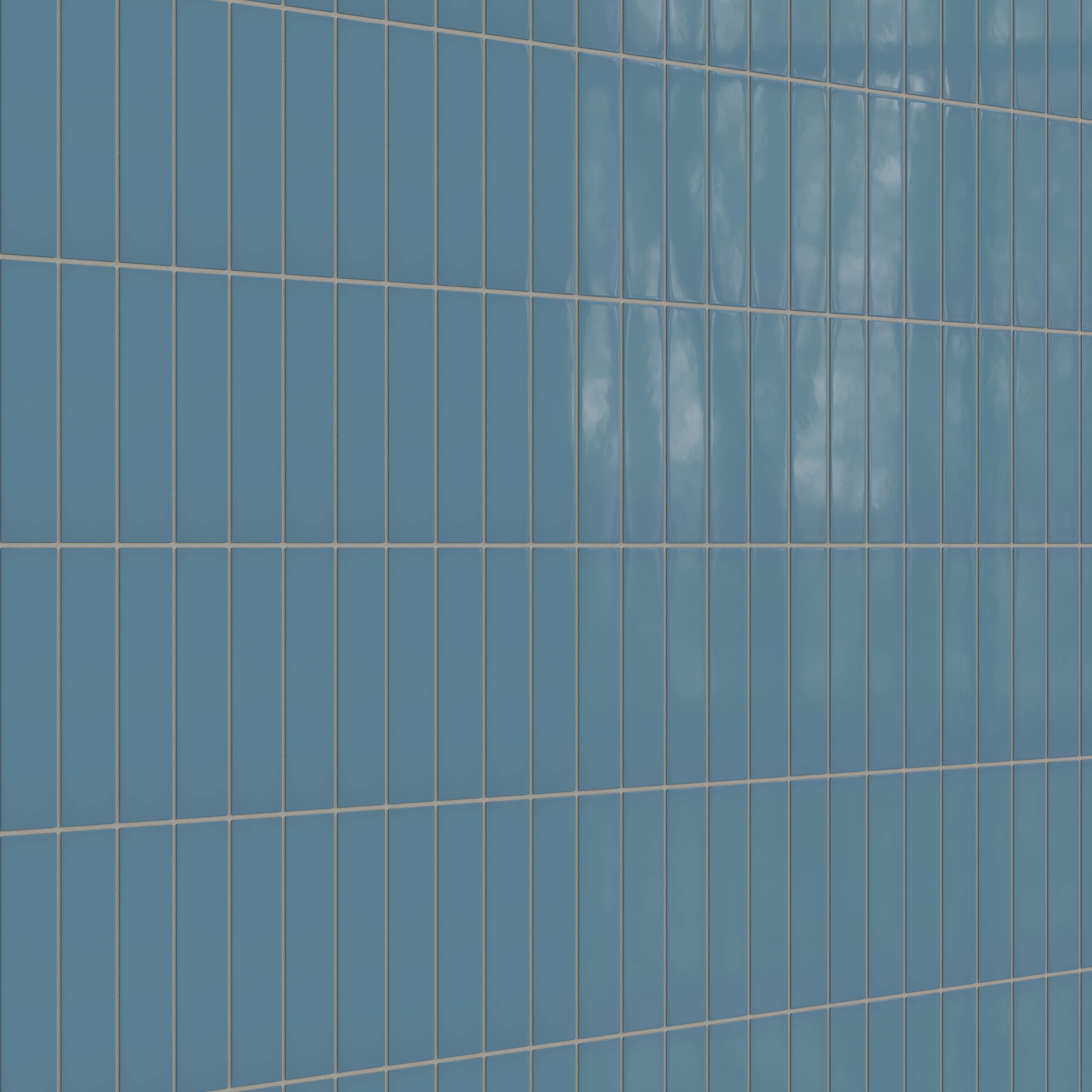 2x8 Natural Press Ceramic Tile in Azurite Gloss - Rockland Interiors Inc.