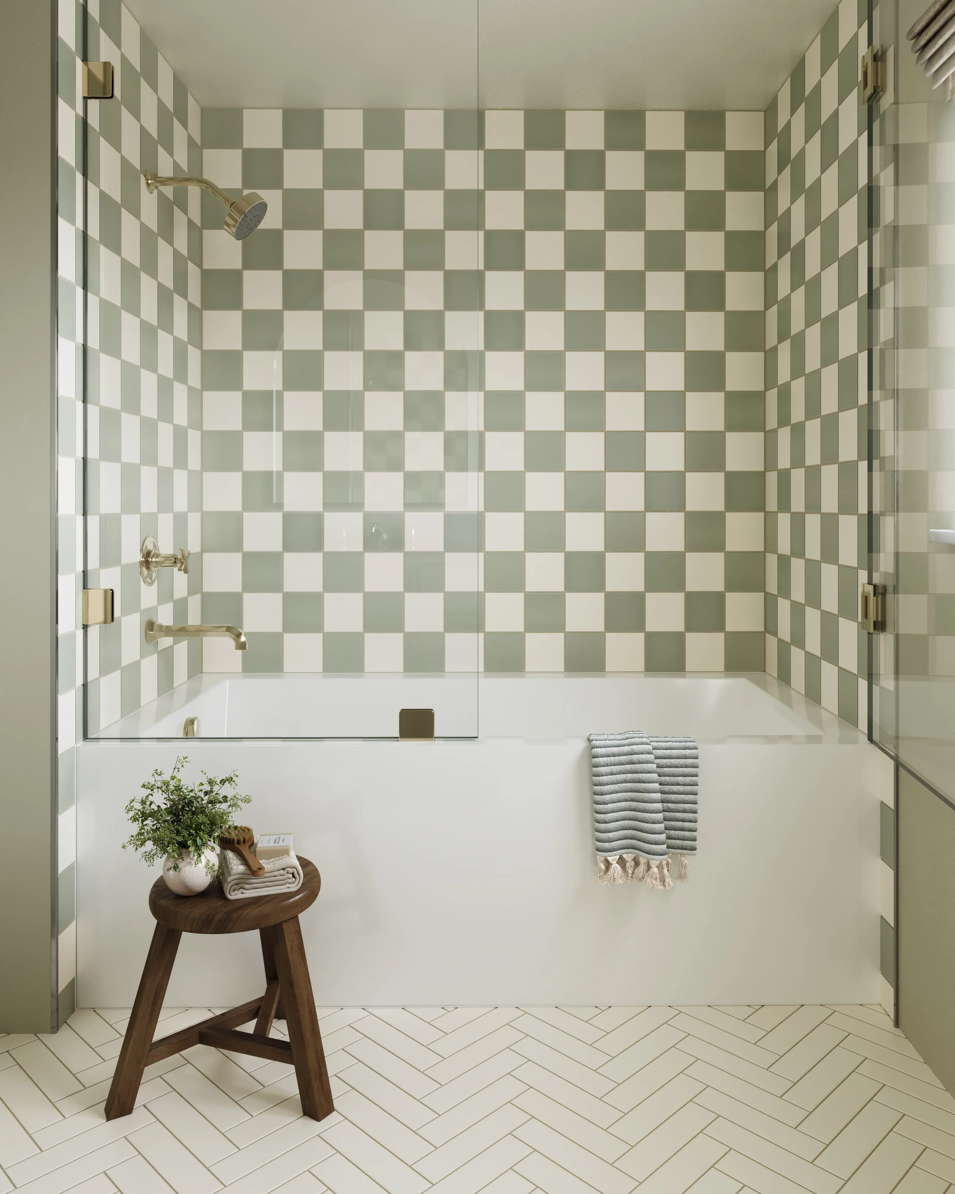 2x8 Natural Press Ceramic Tile in Salt Creek Matte - Rockland Interiors Inc.