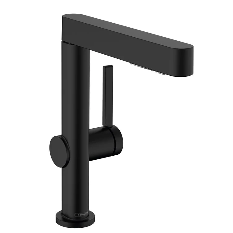 Lavatory Faucet Finoris 230 1 Lever ADA WaterSense Matte Black 1.2 Gallons per Minute Deck Fixed Less Drain 1 Hole Quick Clean ComfortZone EcoRight - Rockland Interiors Inc.