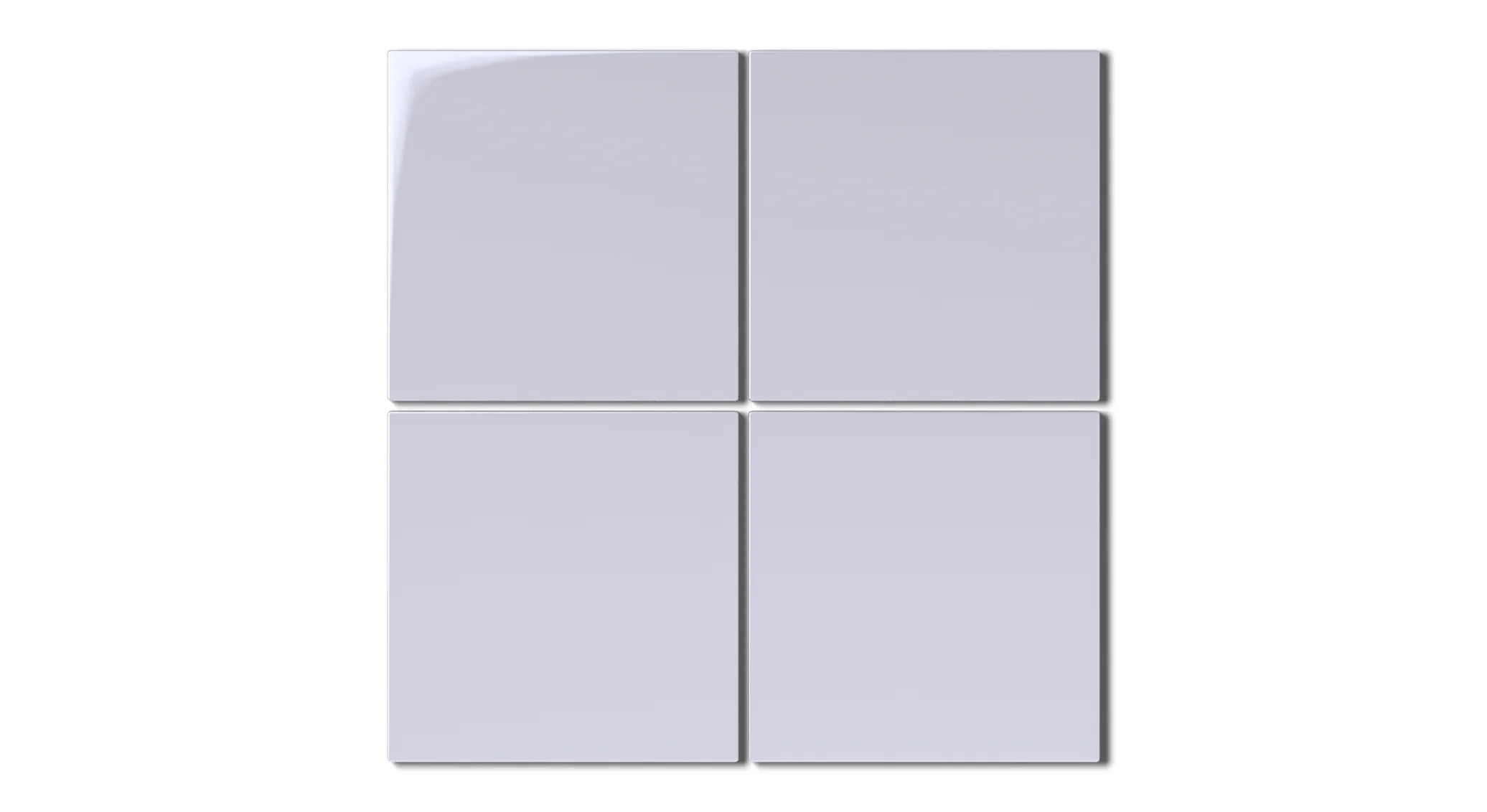 6x6 Natural Press Ceramic Tile in Amethyst Gloss - Rockland Interiors Inc.