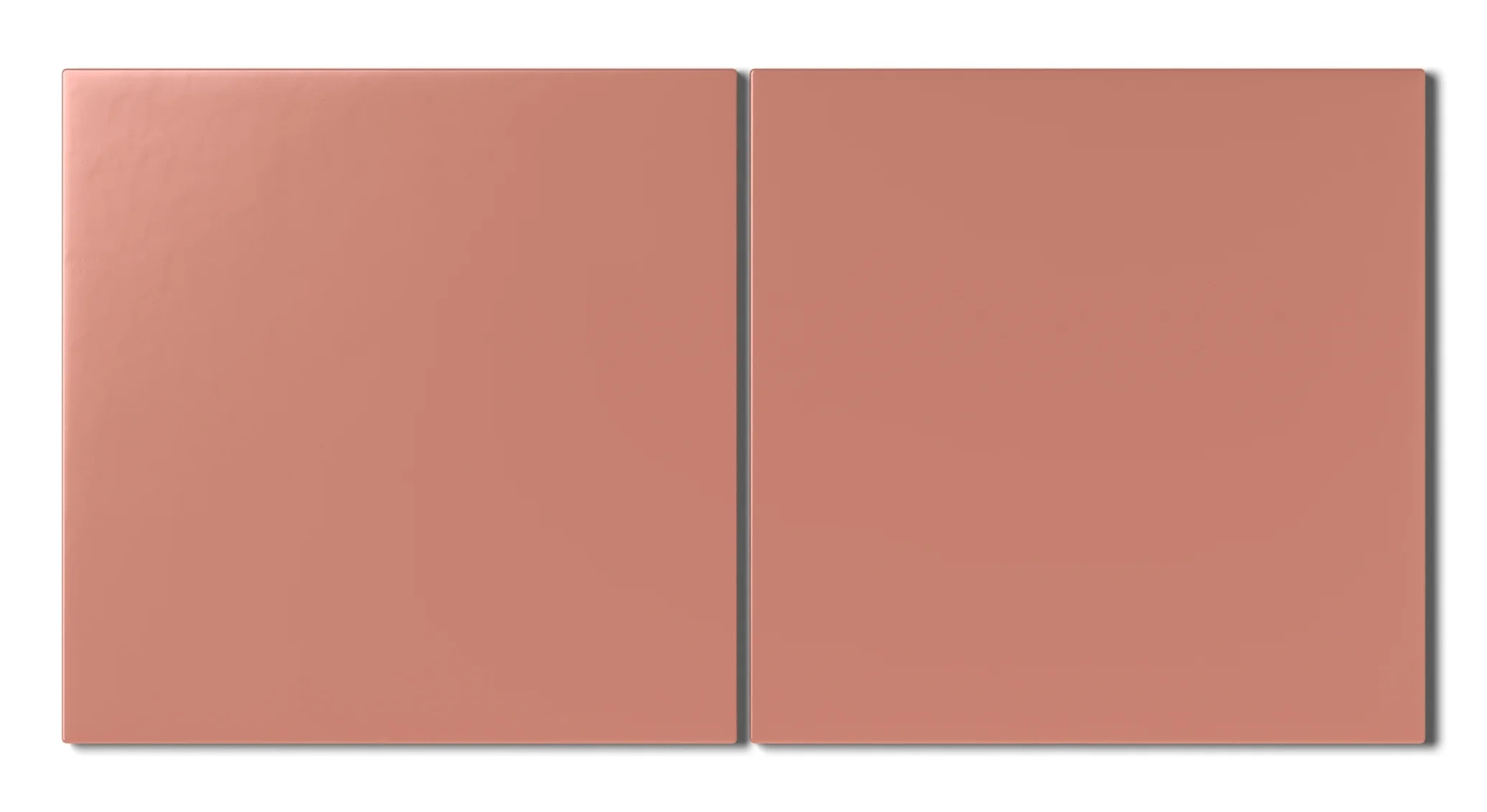 8x8 Natural Press Ceramic Tile in Madder Red Matte - Rockland Interiors Inc.