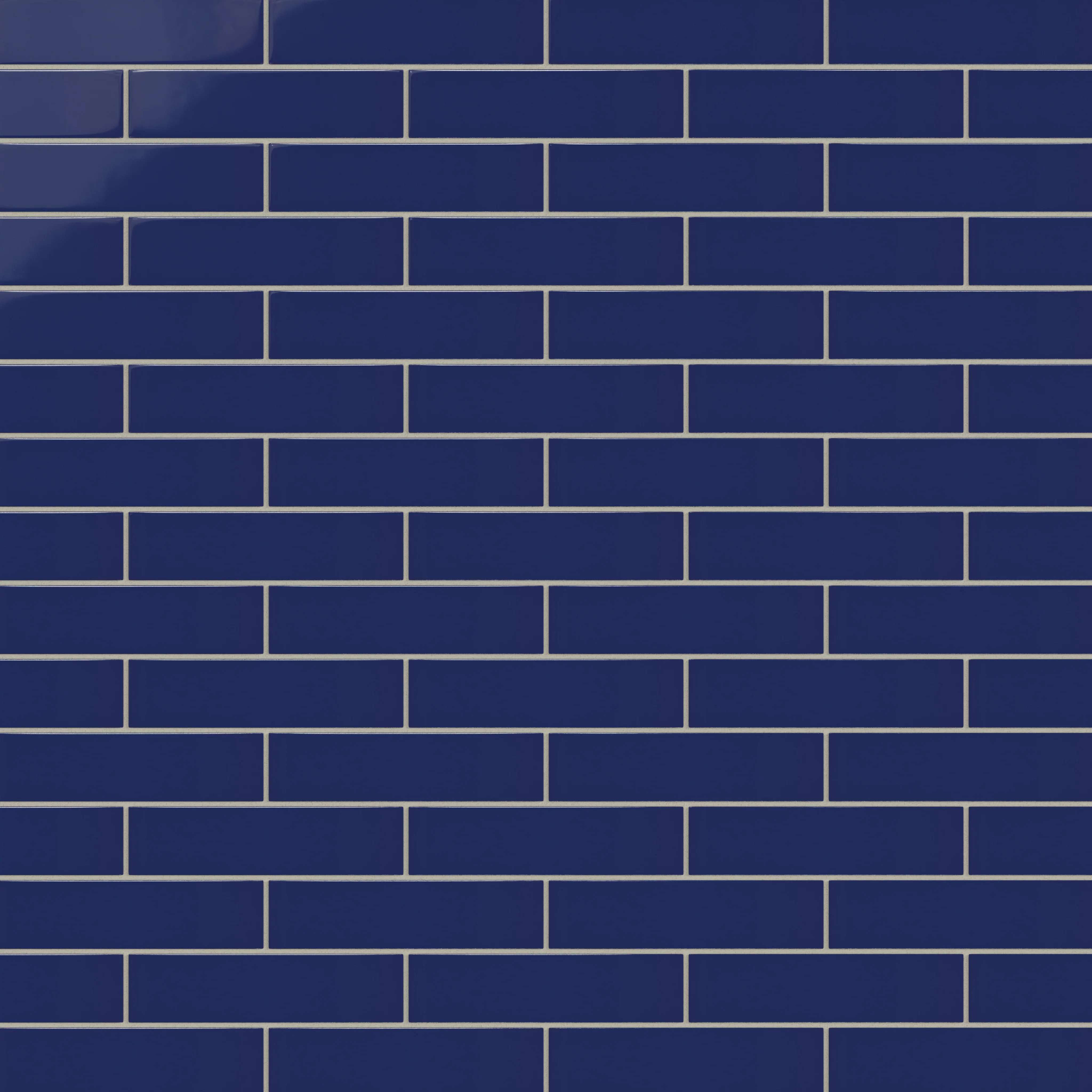 2x8 Natural Press Ceramic Tile in Ultramarine Gloss - Rockland Interiors Inc.