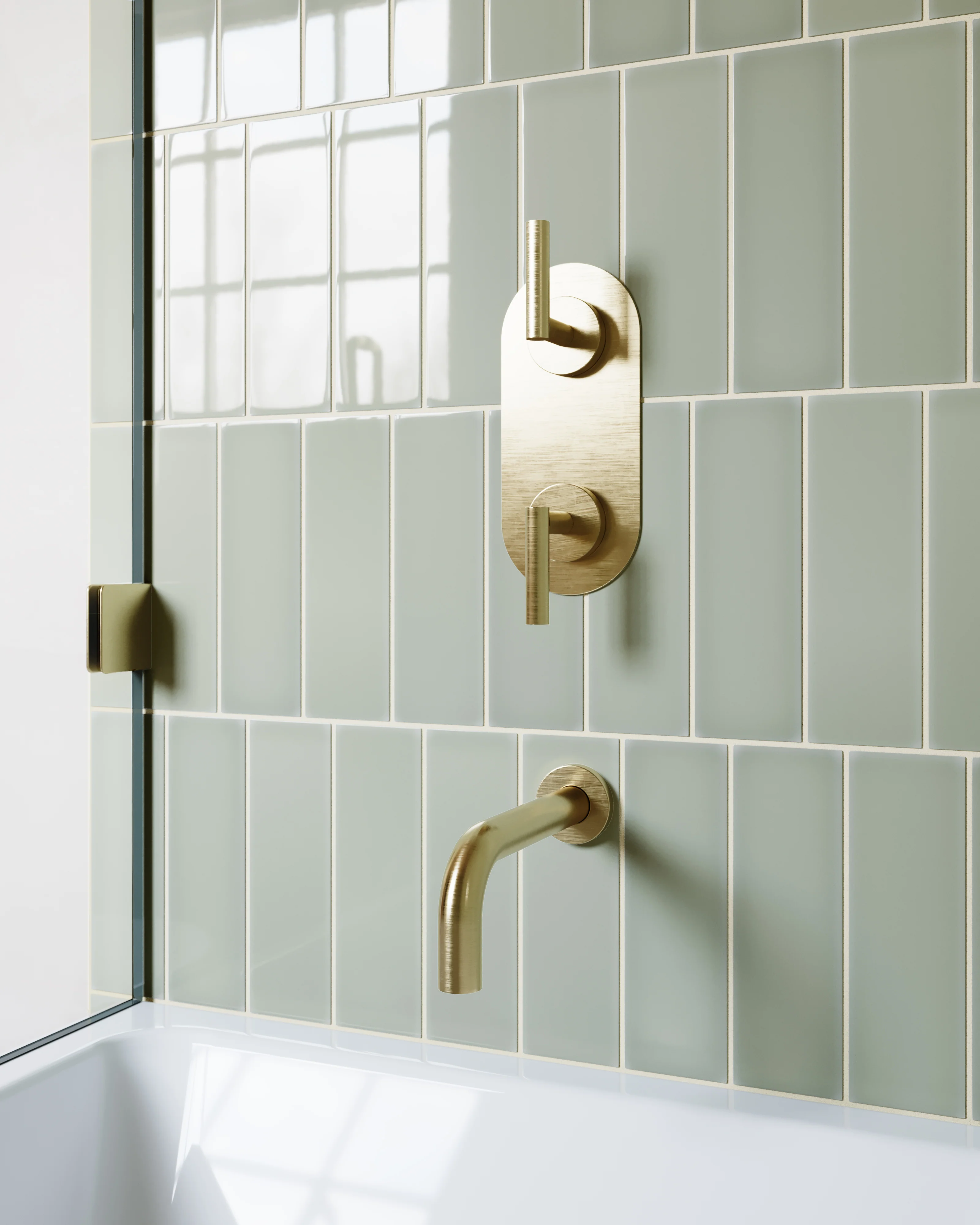 3x9 Natural Press Ceramic Tile in Manzanita Gloss - Rockland Interiors Inc.