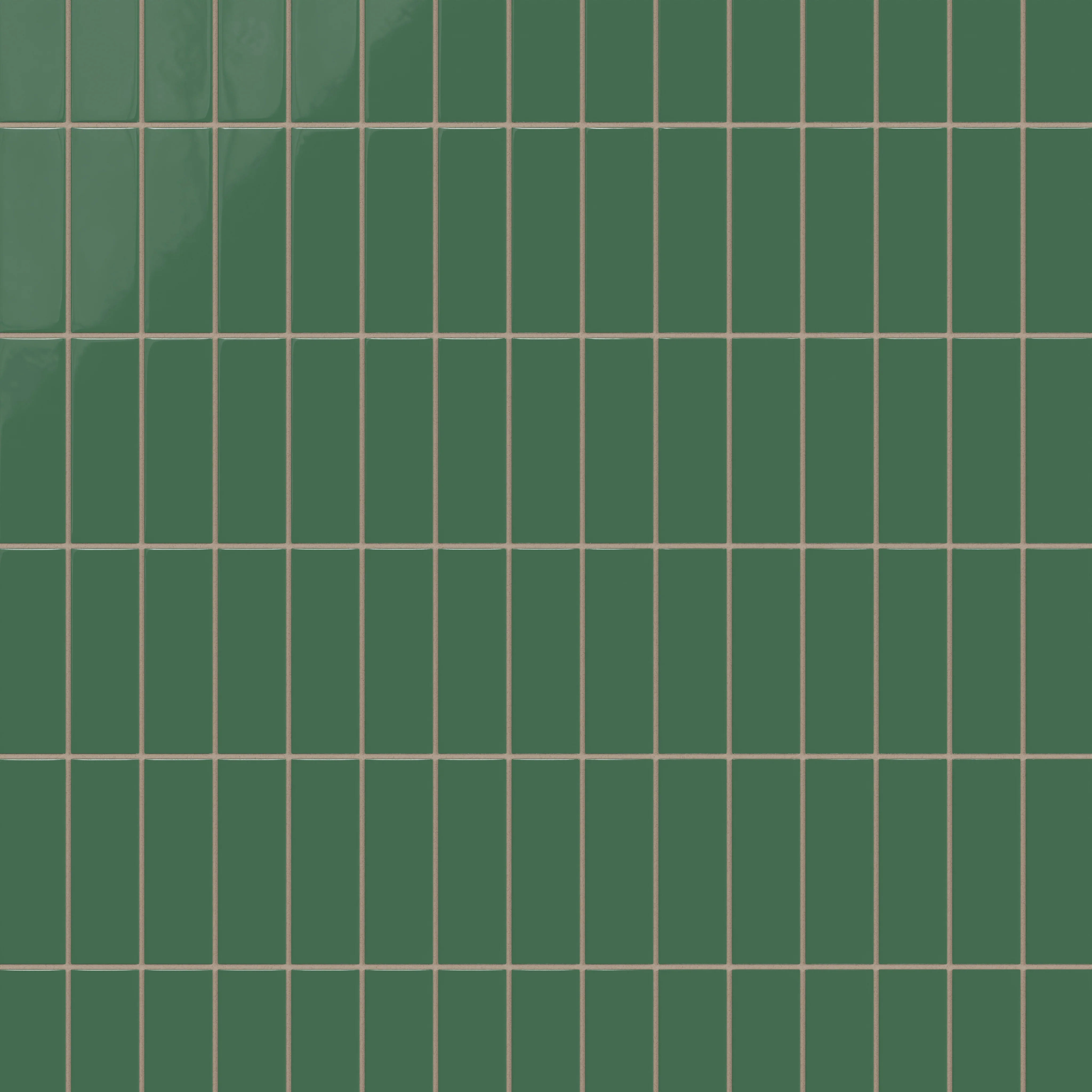 2x6 Natural Press Ceramic Tile in Viridian Gloss - Rockland Interiors Inc.