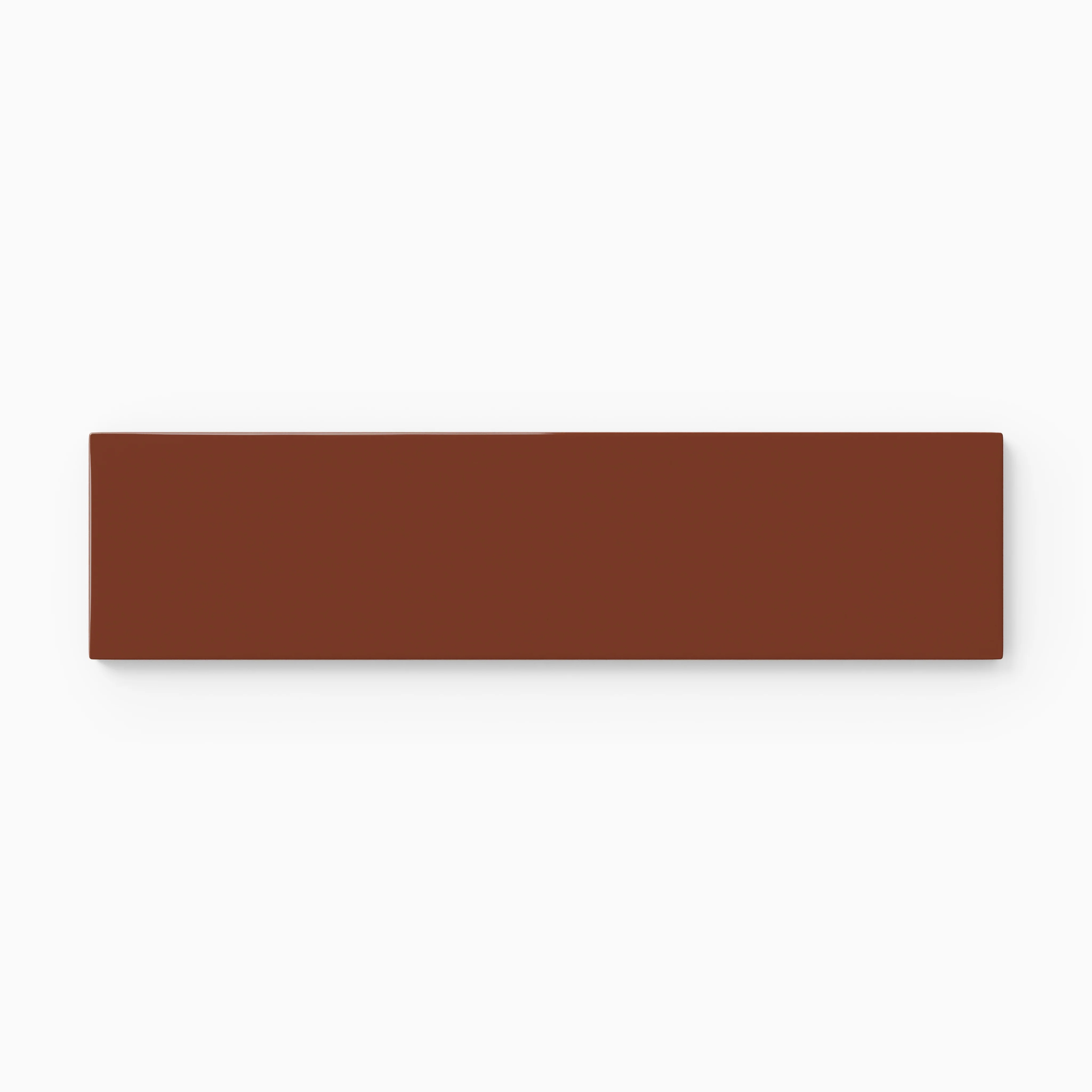 2x8 Natural Press Ceramic Tile in Red Iron Oxide Gloss - Rockland Interiors Inc.