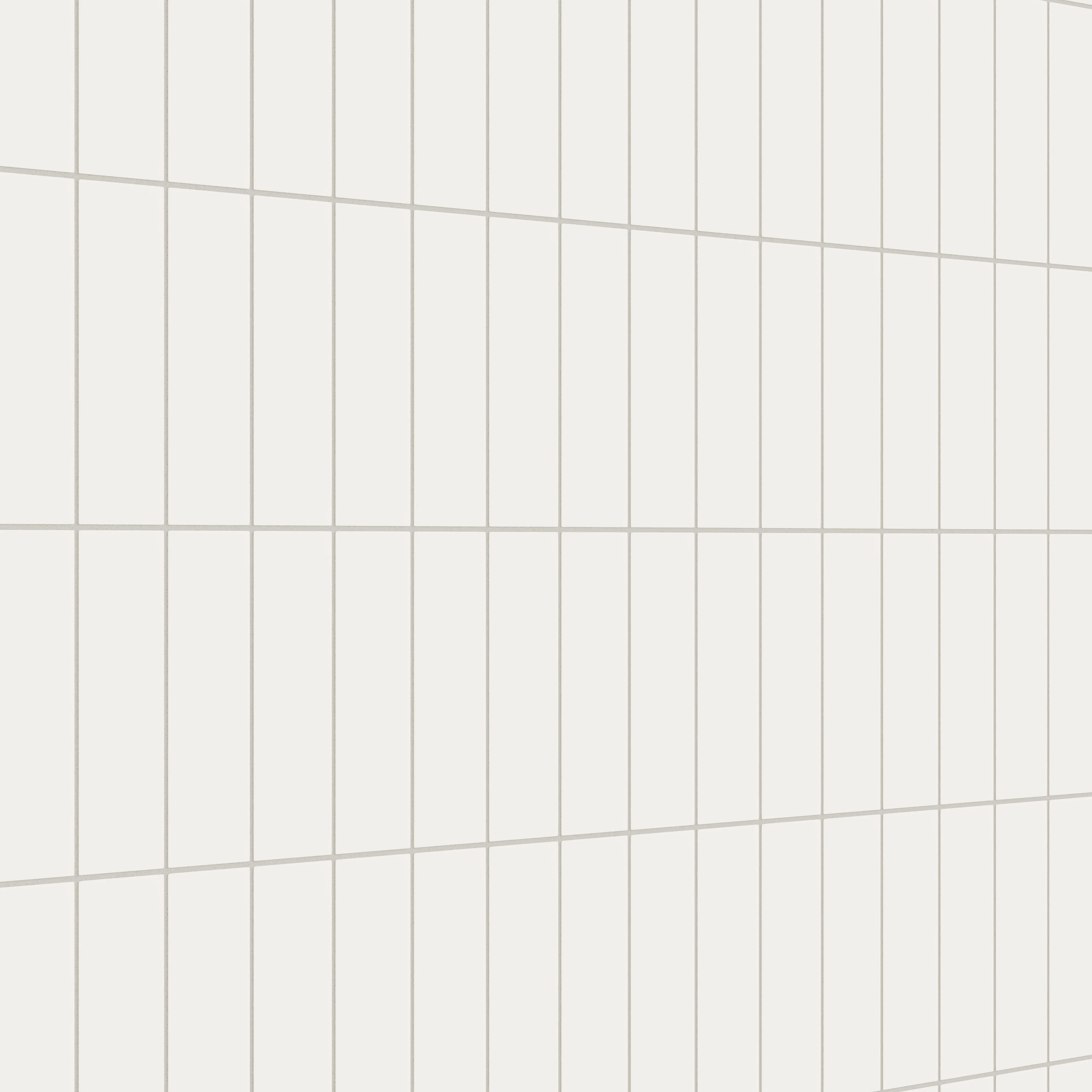 3x9 Natural Press Ceramic Tile in Flake White Matte - Rockland Interiors Inc.