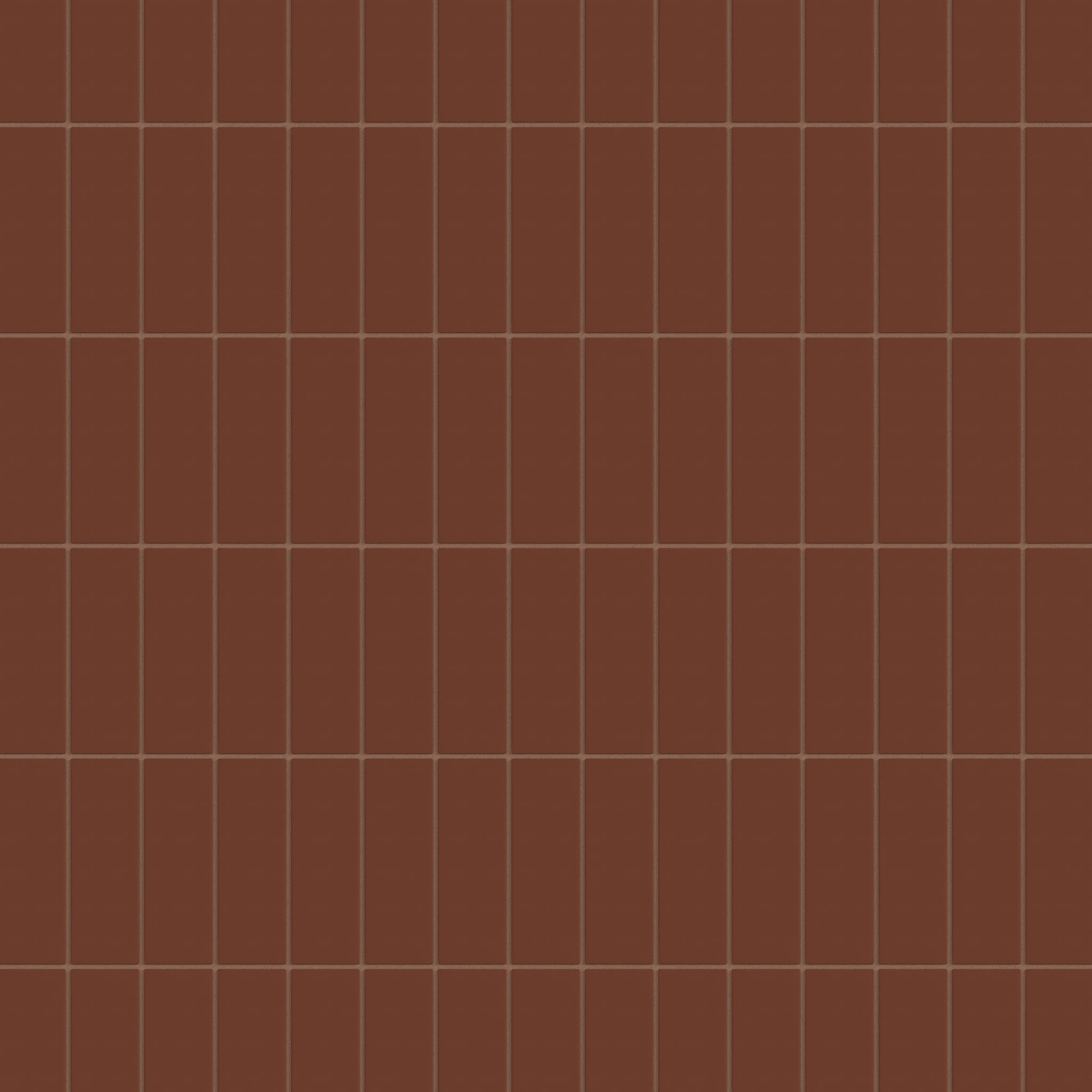 2x6 Natural Press Ceramic Tile in Red Iron Oxide Matte - Rockland Interiors Inc.