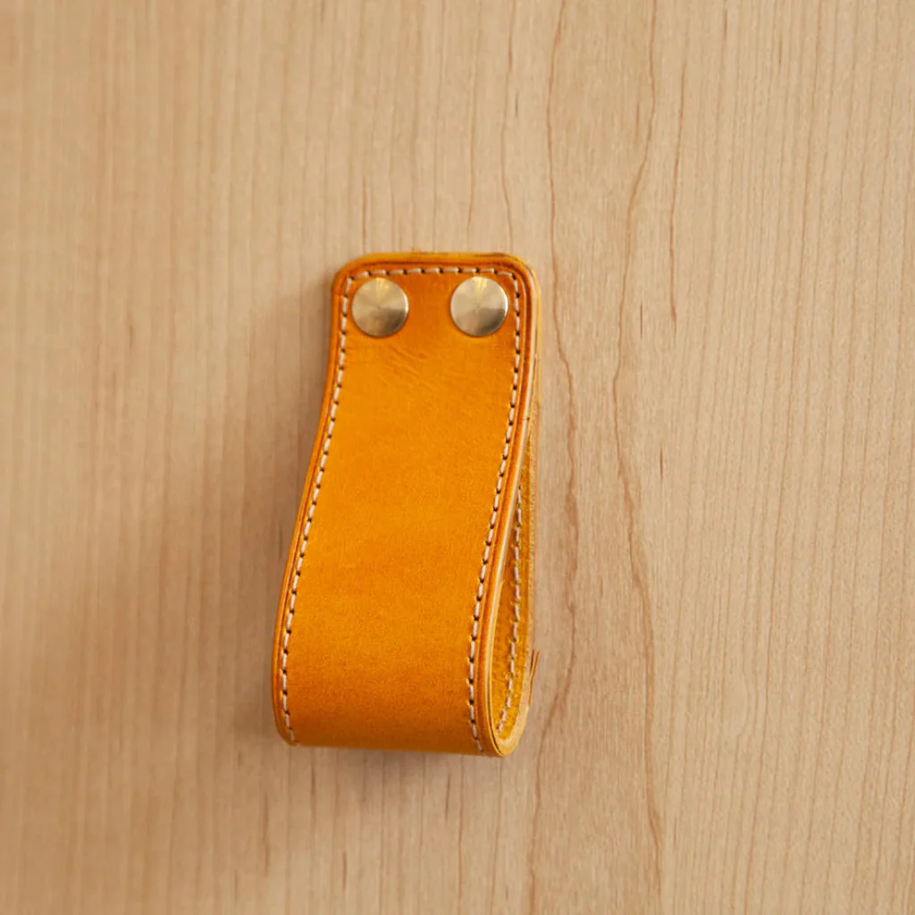 ST-LP01 Stitched Leather Loop Pull - Rockland Interiors Inc.