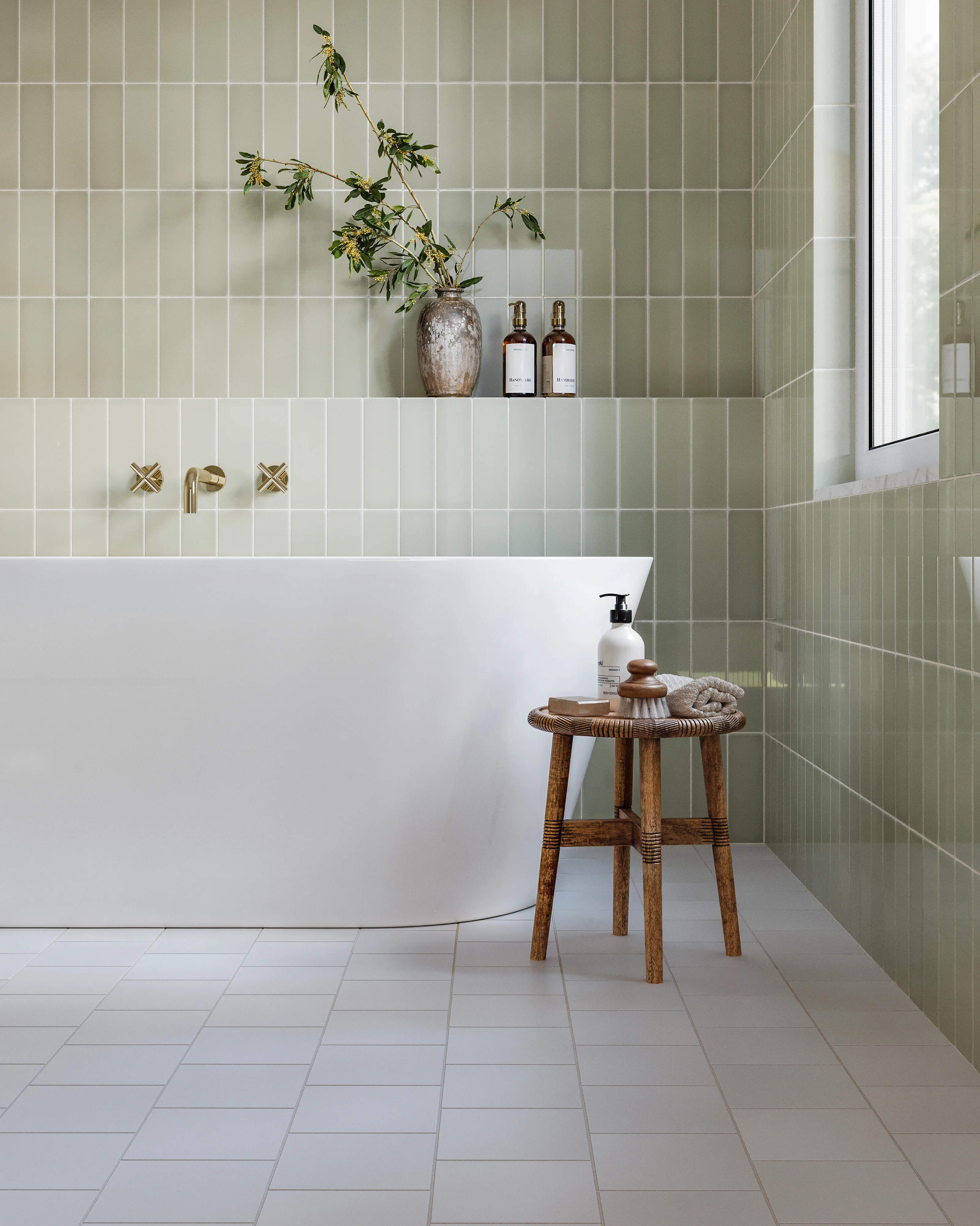 3x9 Natural Press Ceramic Tile in Manzanita Gloss - Rockland Interiors Inc.