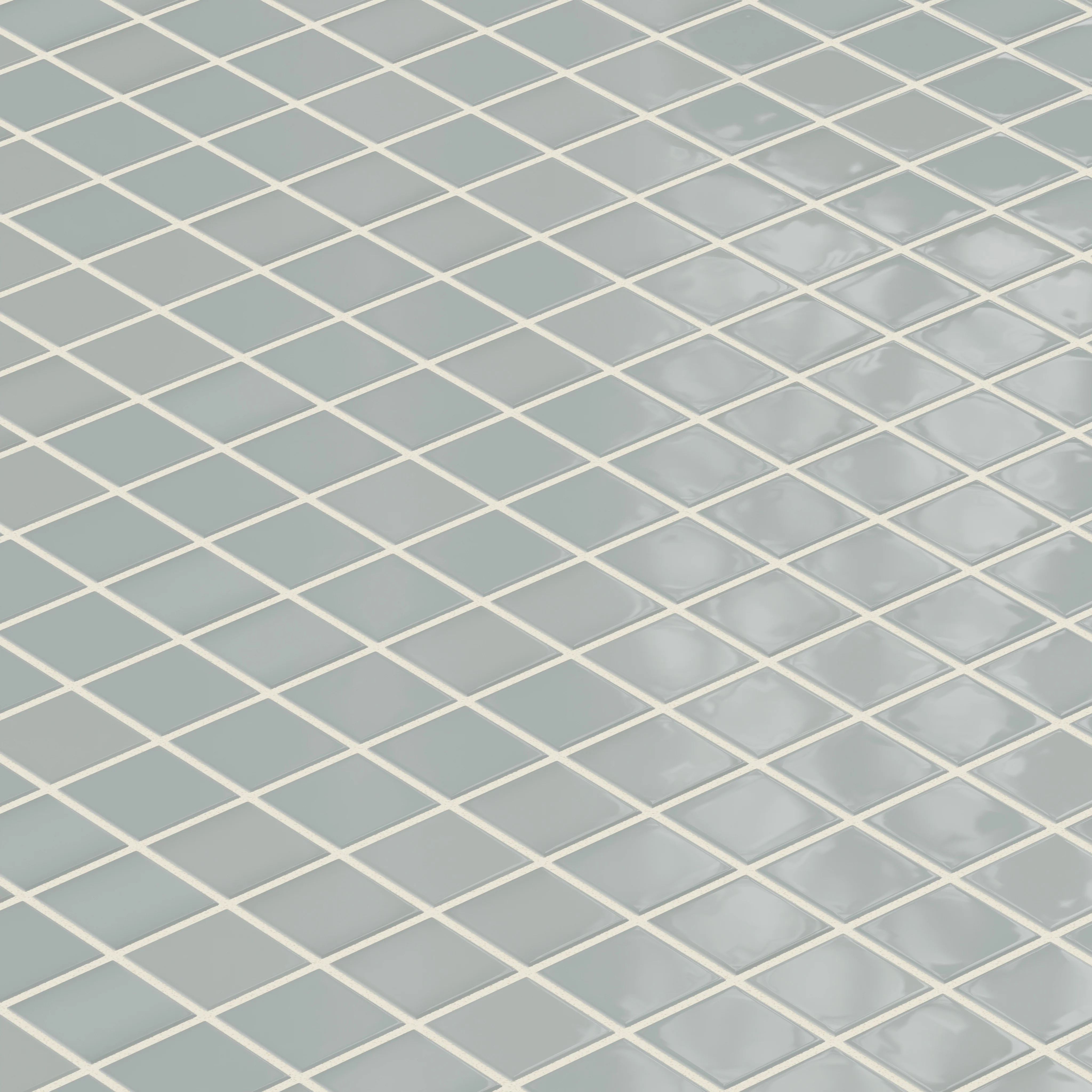2x2 Straight Set Sheeted Natural Press Ceramic Mosaic Tile in Hood River Gloss - Rockland Interiors Inc.