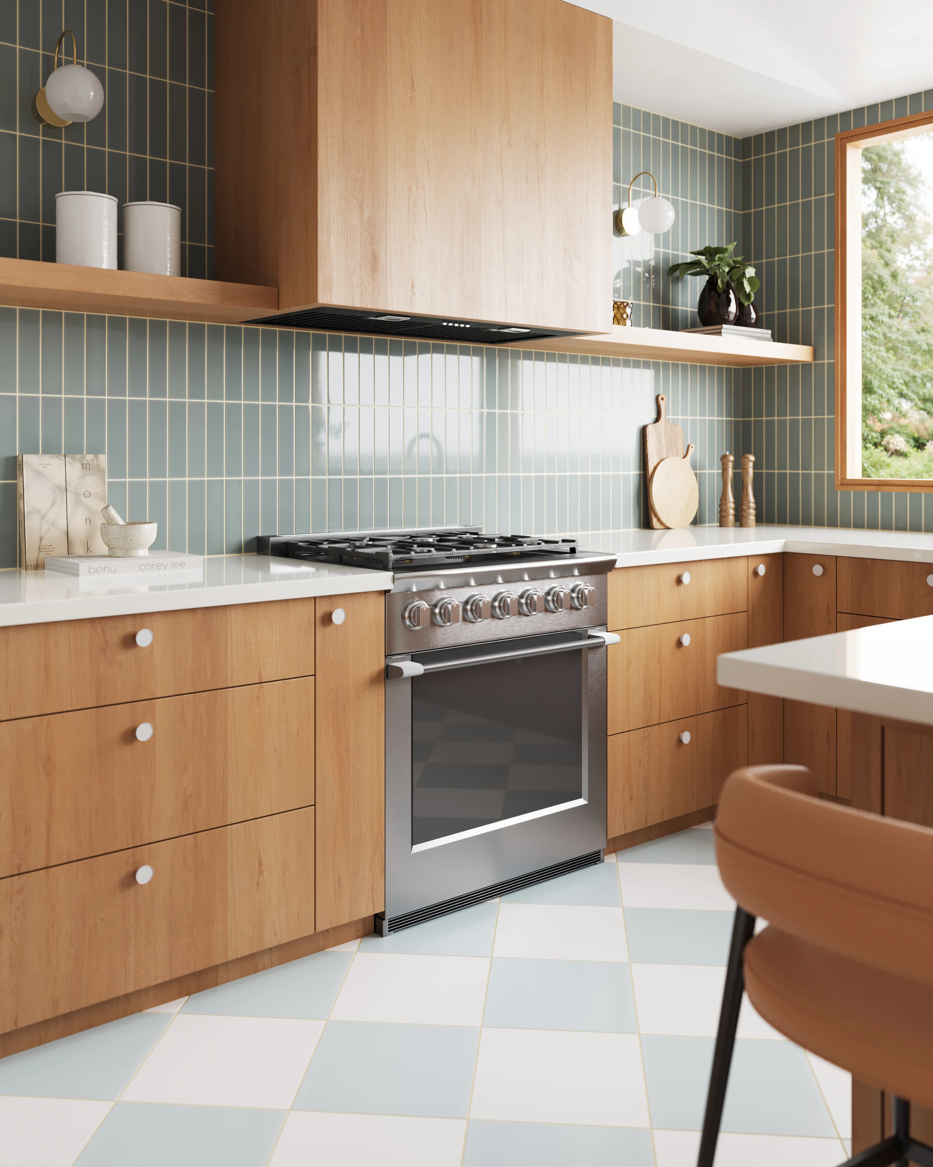 2x8 Natural Press Ceramic Tile in Hood River Gloss - Rockland Interiors Inc.