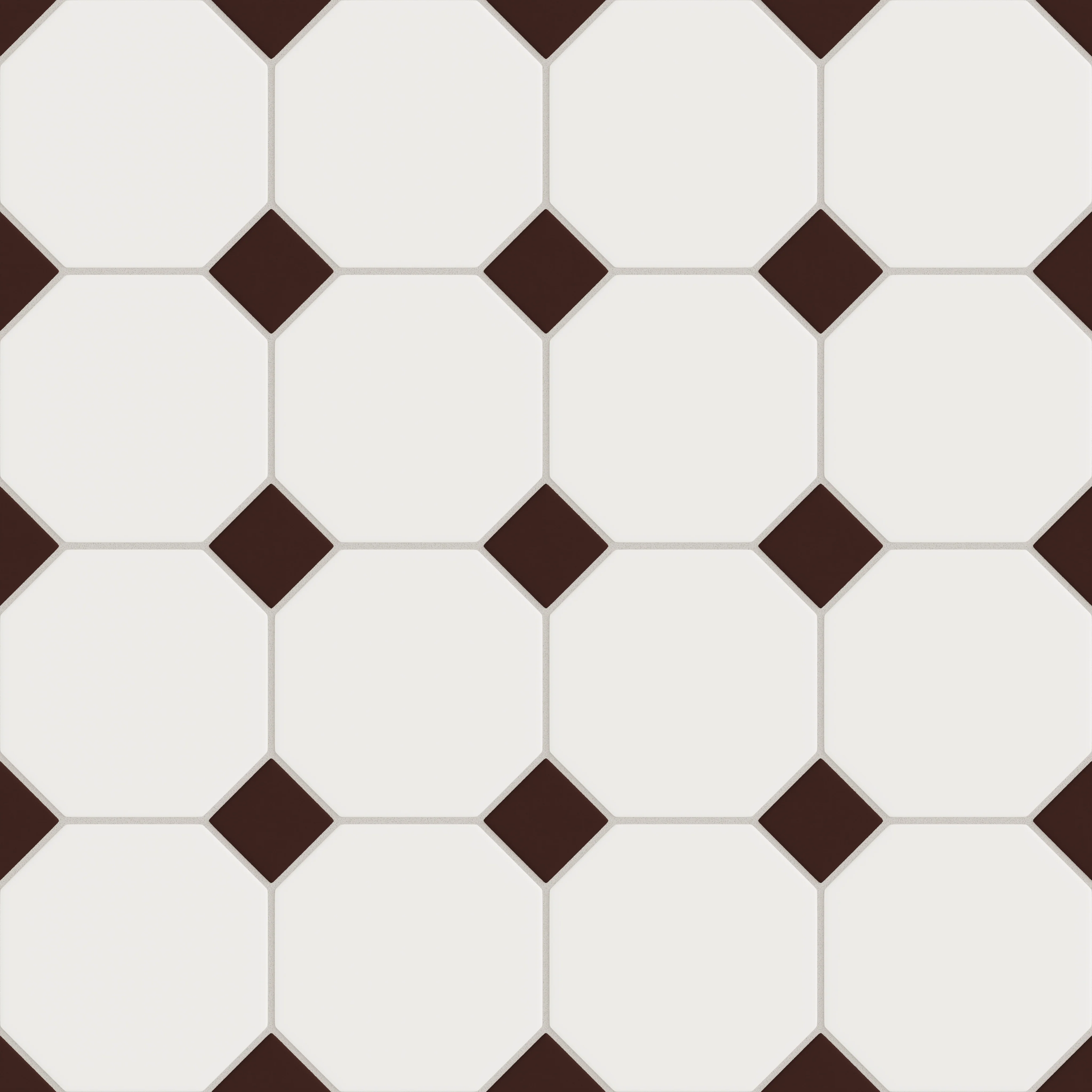Gramercy Original Ceramic Tile in Calcite Matte & Garnet Matte - Rockland Interiors Inc.