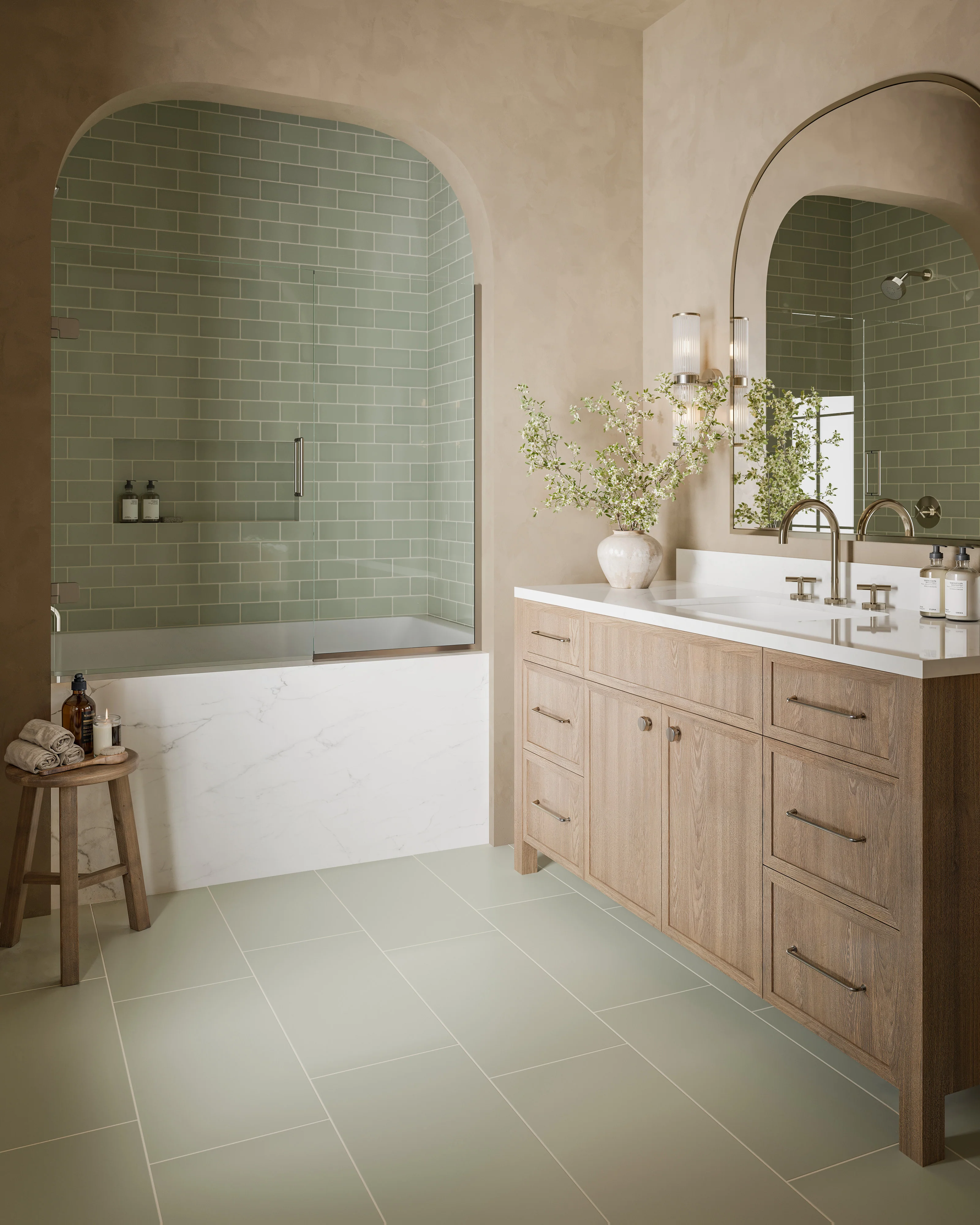 3x6 Natural Press Ceramic Tile in Manzanita Gloss - Rockland Interiors Inc.