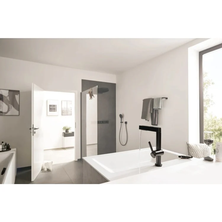 Lavatory Faucet Finoris 230 1 Lever ADA WaterSense Brushed Gold Optic 1.2 Gallons per Minute Deck Fixed Less Drain 1 Hole Quick Clean ComfortZone EcoRight - Rockland Interiors Inc.