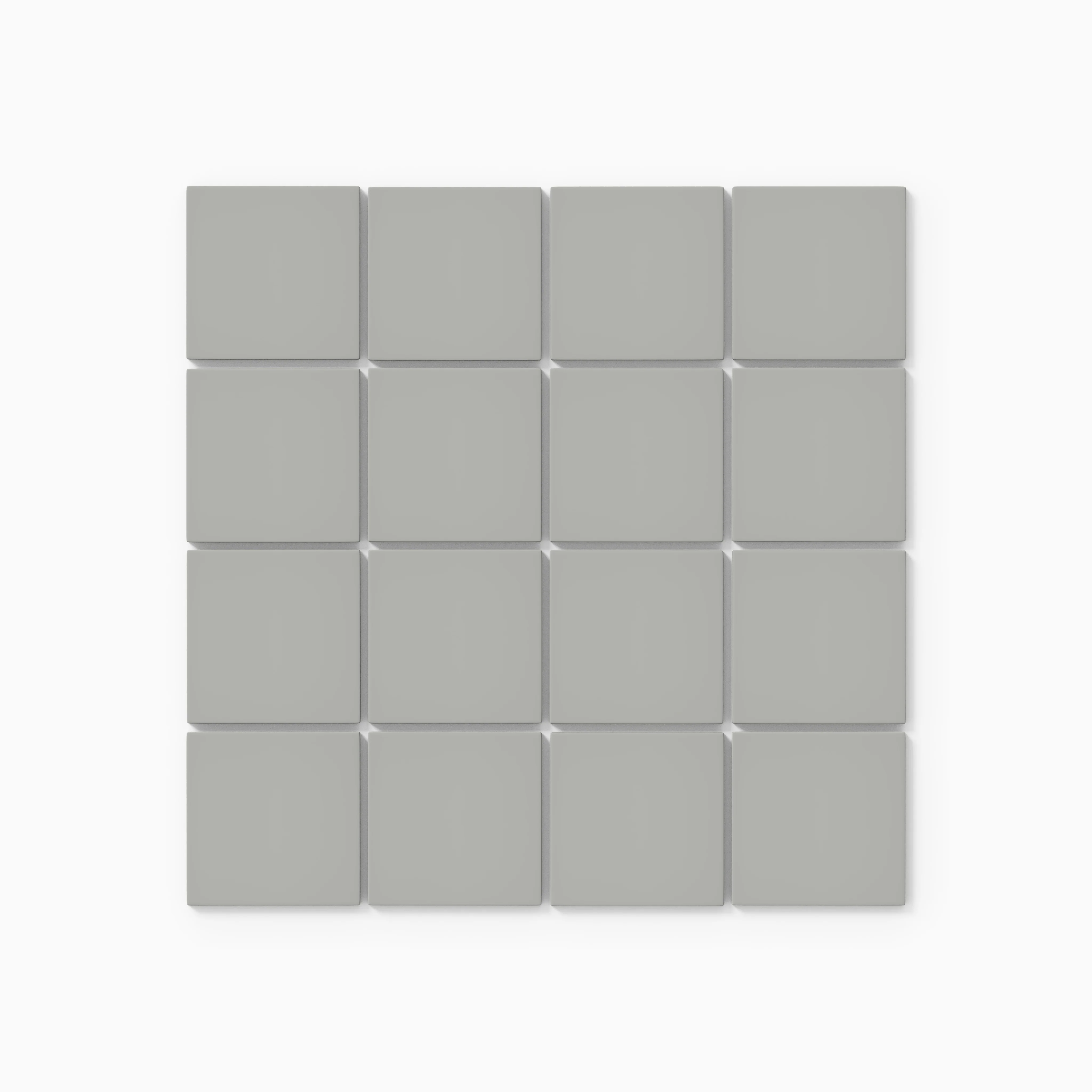 3x3 Straight Set Sheeted Natural Press Ceramic Mosaic Tile in Puget Sound Matte - Rockland Interiors Inc.