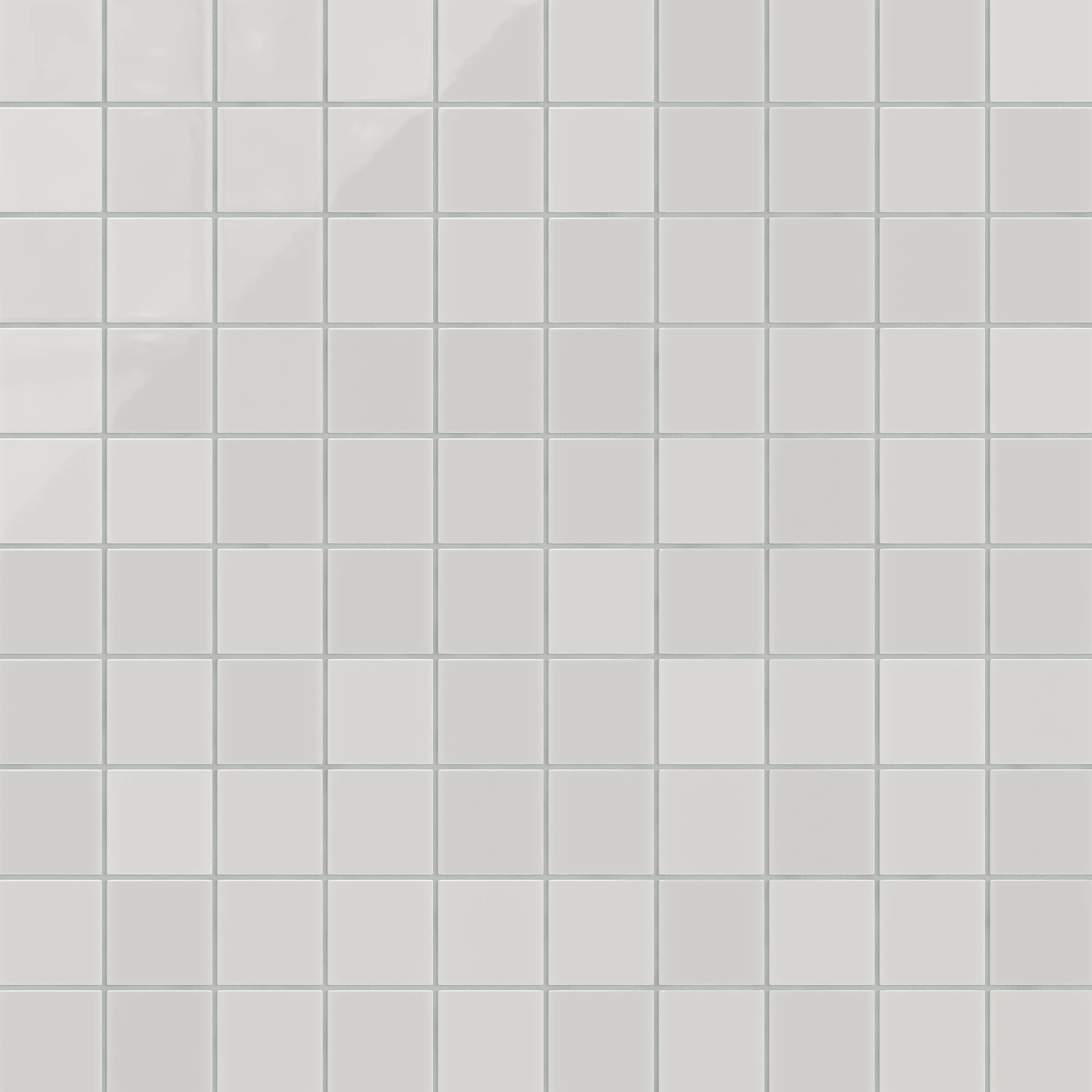 3x3 Straight Set Sheeted Natural Press Ceramic Mosaic Tile in Cloud Cover Gloss - Rockland Interiors Inc.
