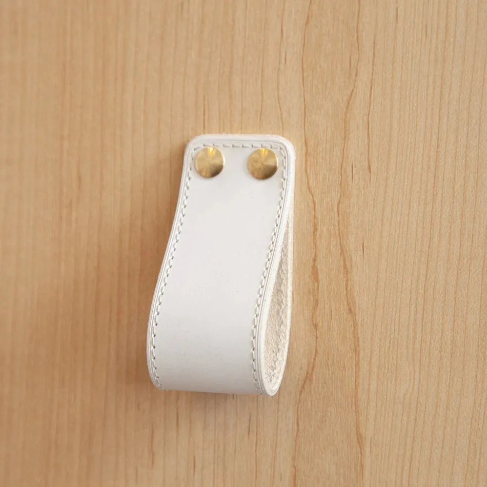 ST-LP01 Stitched Leather Loop Pull - Rockland Interiors Inc.
