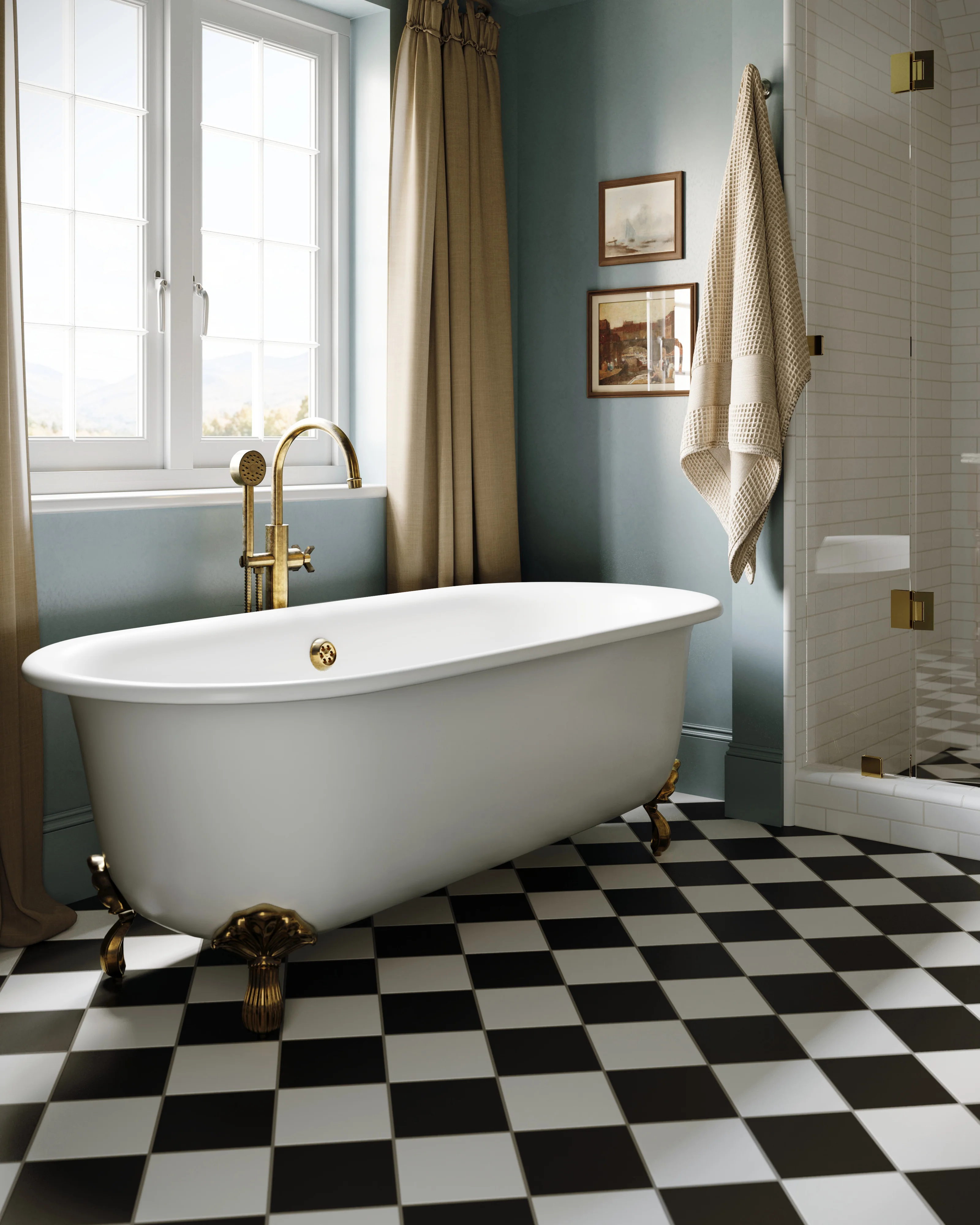6x6 Natural Press Ceramic Tile in Salt Creek Matte - Rockland Interiors Inc.