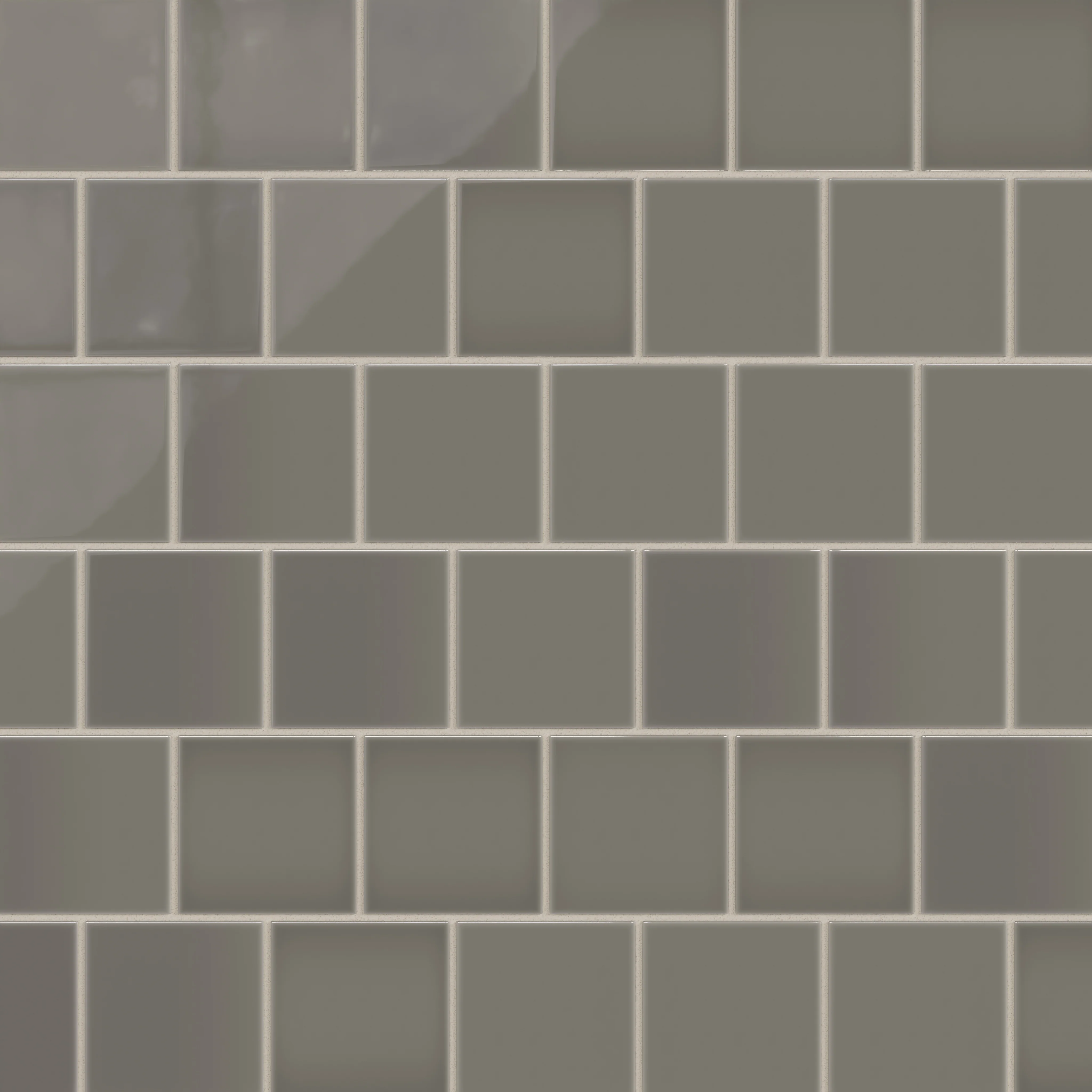 4x4 Natural Press Ceramic Tile in Timberline Gloss - Rockland Interiors Inc.